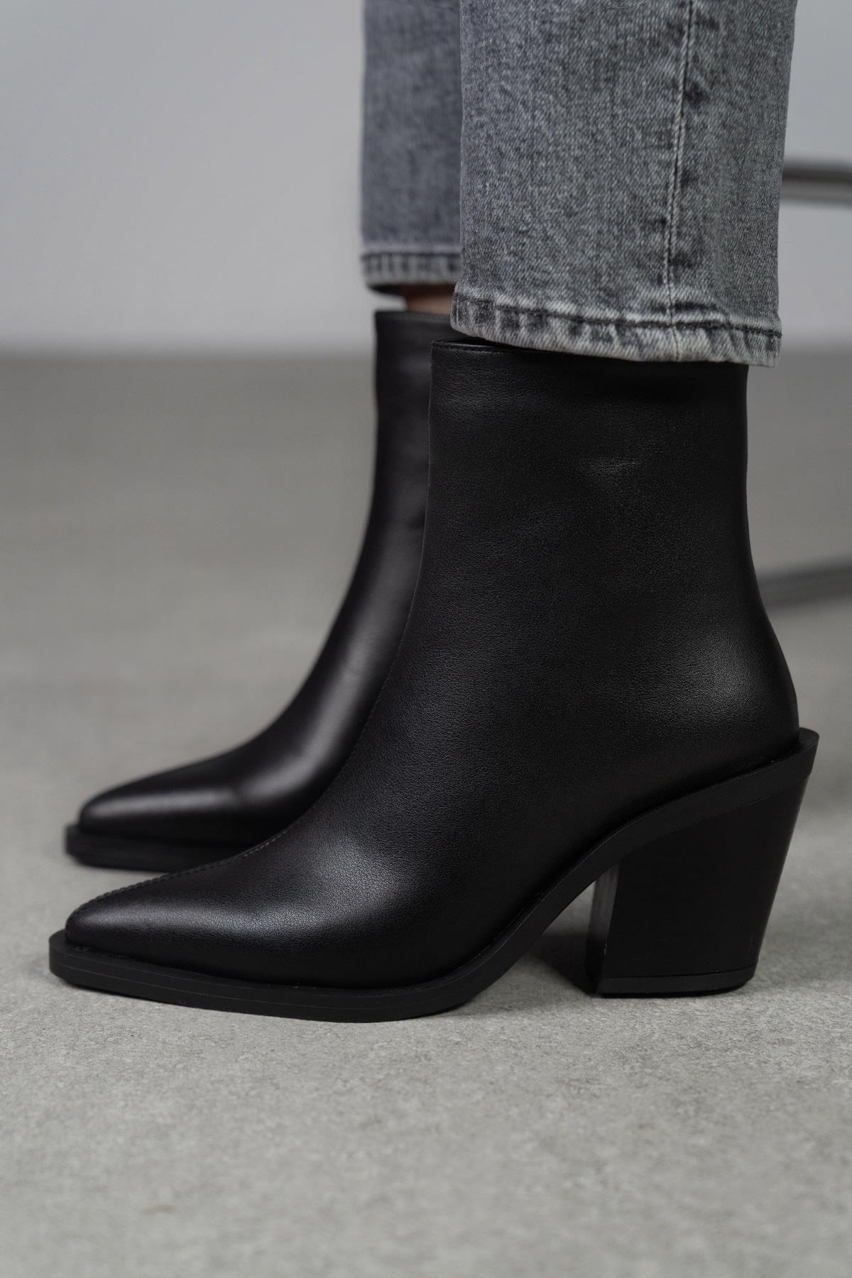 LAST SİYAH DERİ BOT SİYAH DERİ