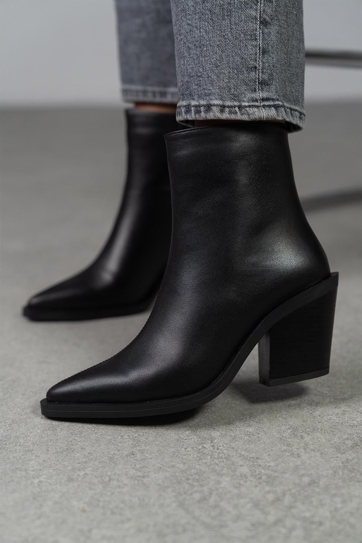 LAST SİYAH DERİ BOT SİYAH DERİ