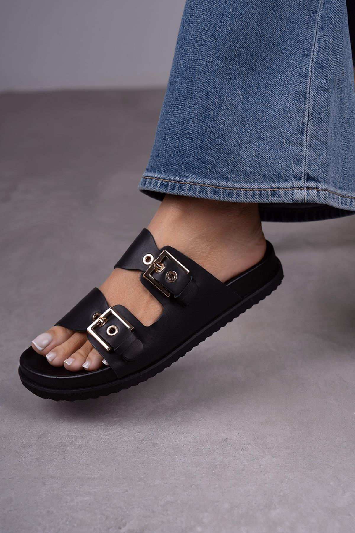 MANDY SİYAH DERİ TERLİK SİYAH DERİ