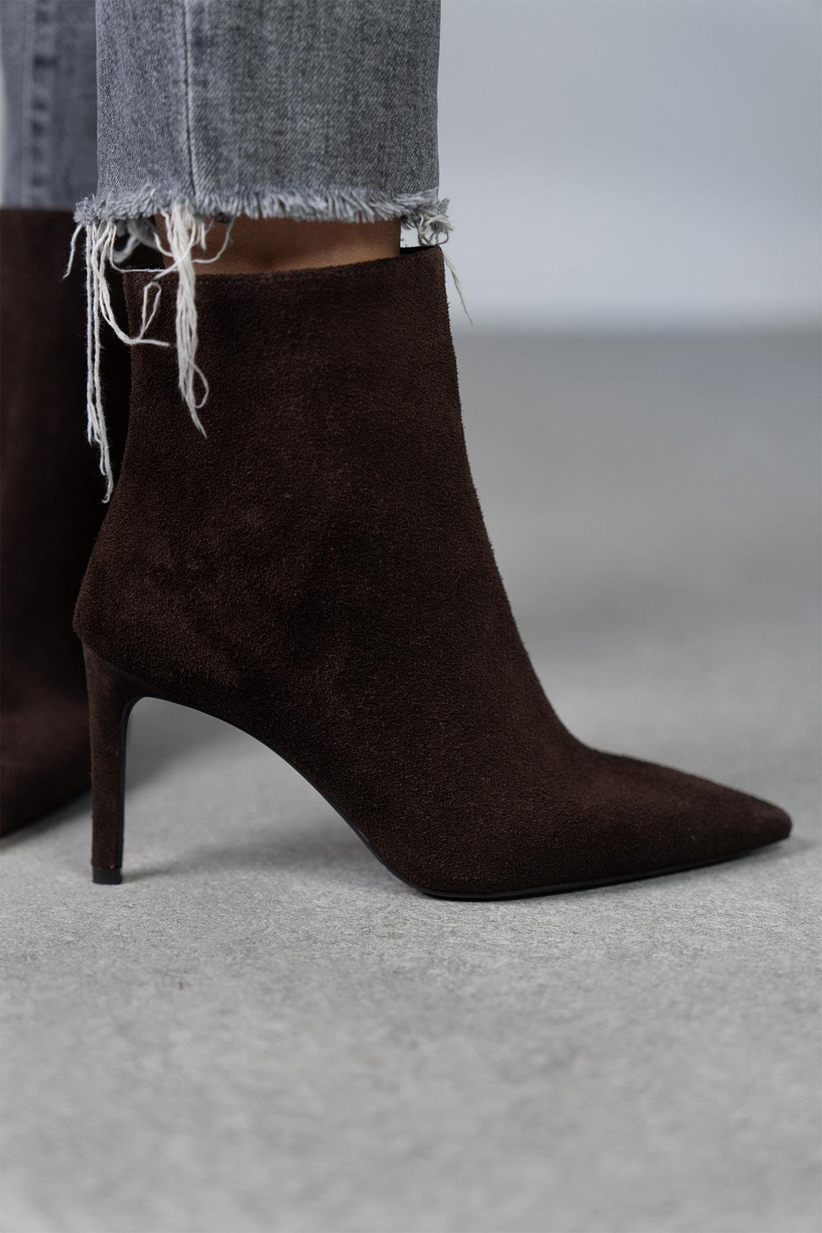 PARİS KOYU KAHVE SÜET BOT KAHVE