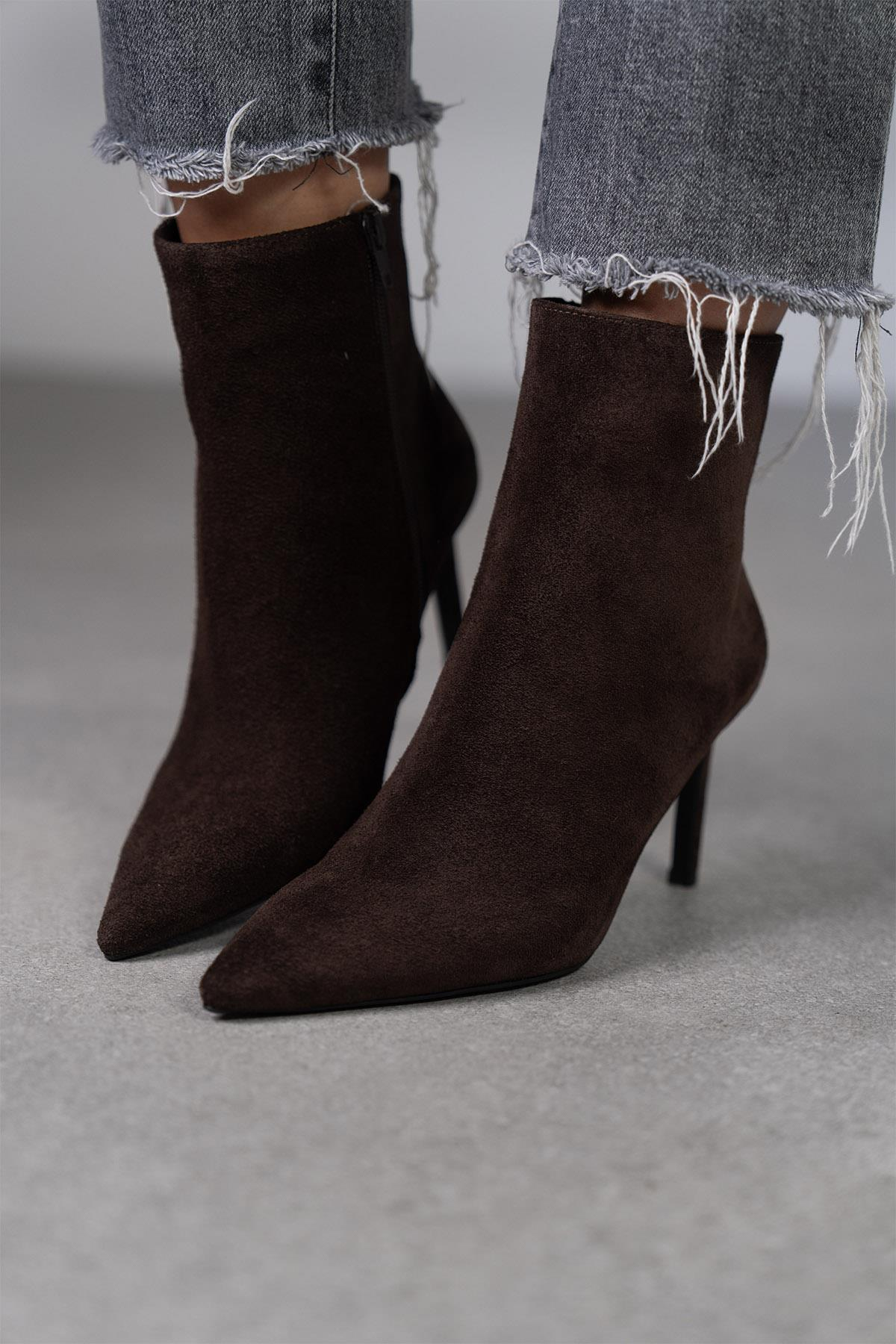 PARİS KOYU KAHVE SÜET BOT KAHVE