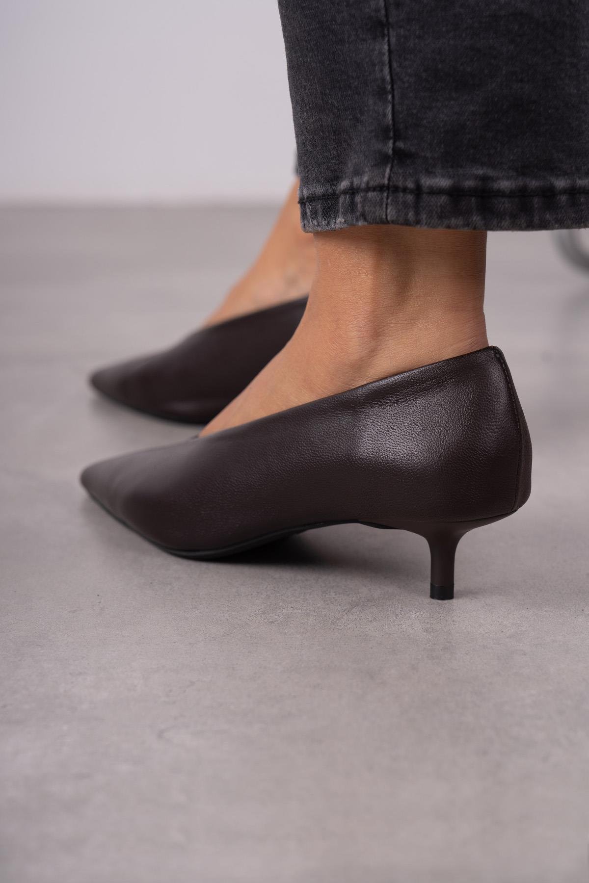 PORTO KAHVE DERİ AYAKKABI KAHVE