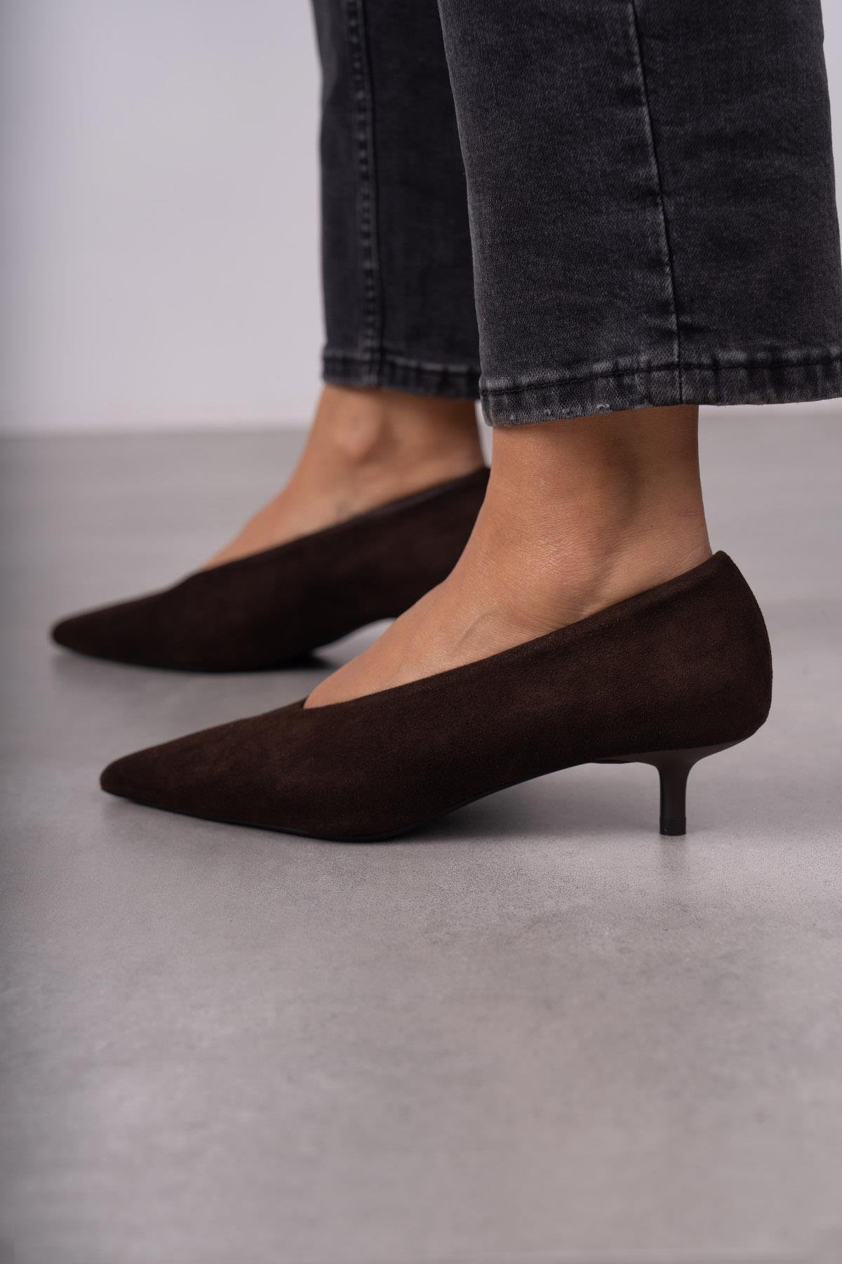 PORTO KOYU KAHVE SÜET AYAKKABI KAHVE