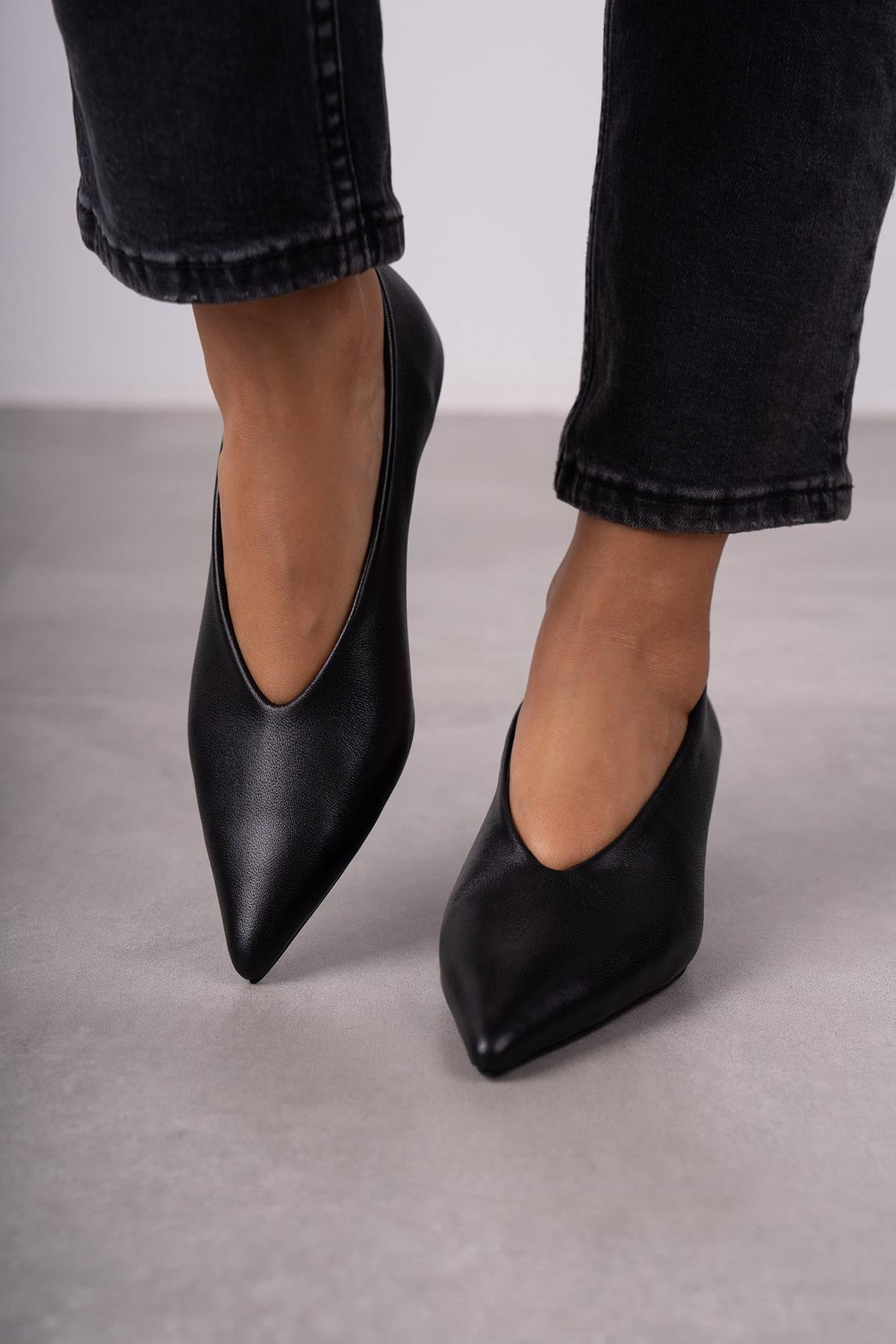 PORTO SİYAH DERİ AYAKKABI SİYAH DERİ