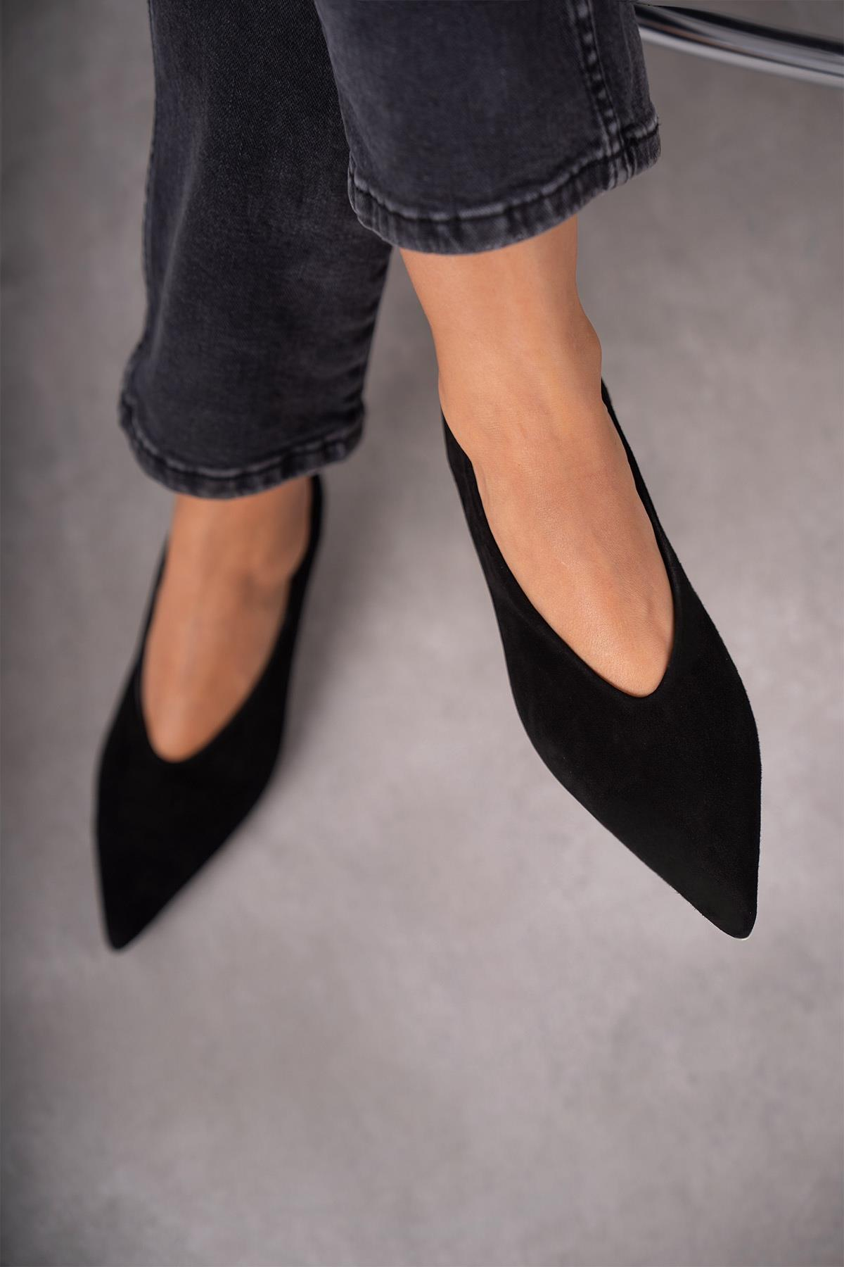 PORTO SİYAH SÜET AYAKKABI SİYAH SÜET