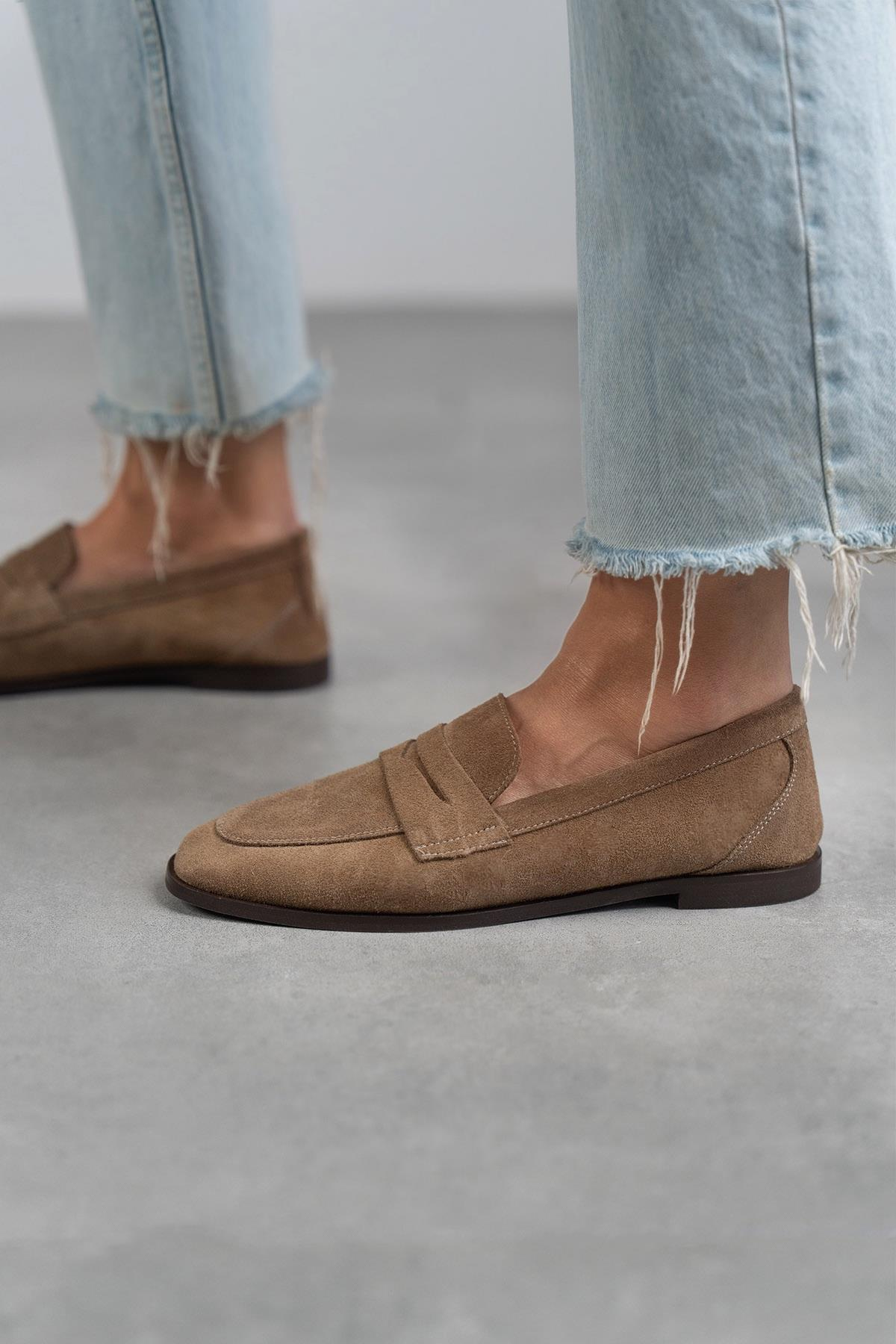 SANDER AÇIK KAHVE SÜET AYAKKABI KAHVE