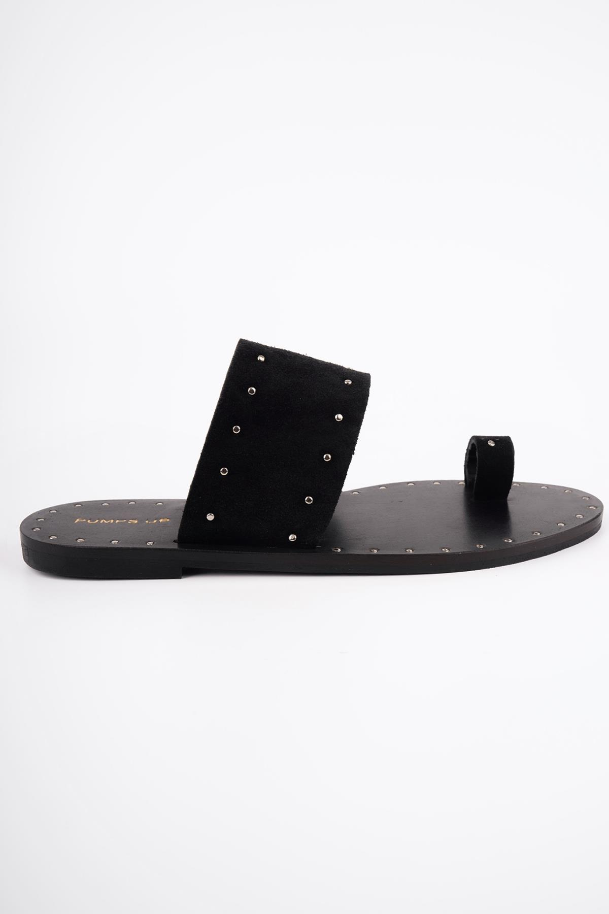 SANDRA SİYAH SÜET TERLİK SİYAH SÜET