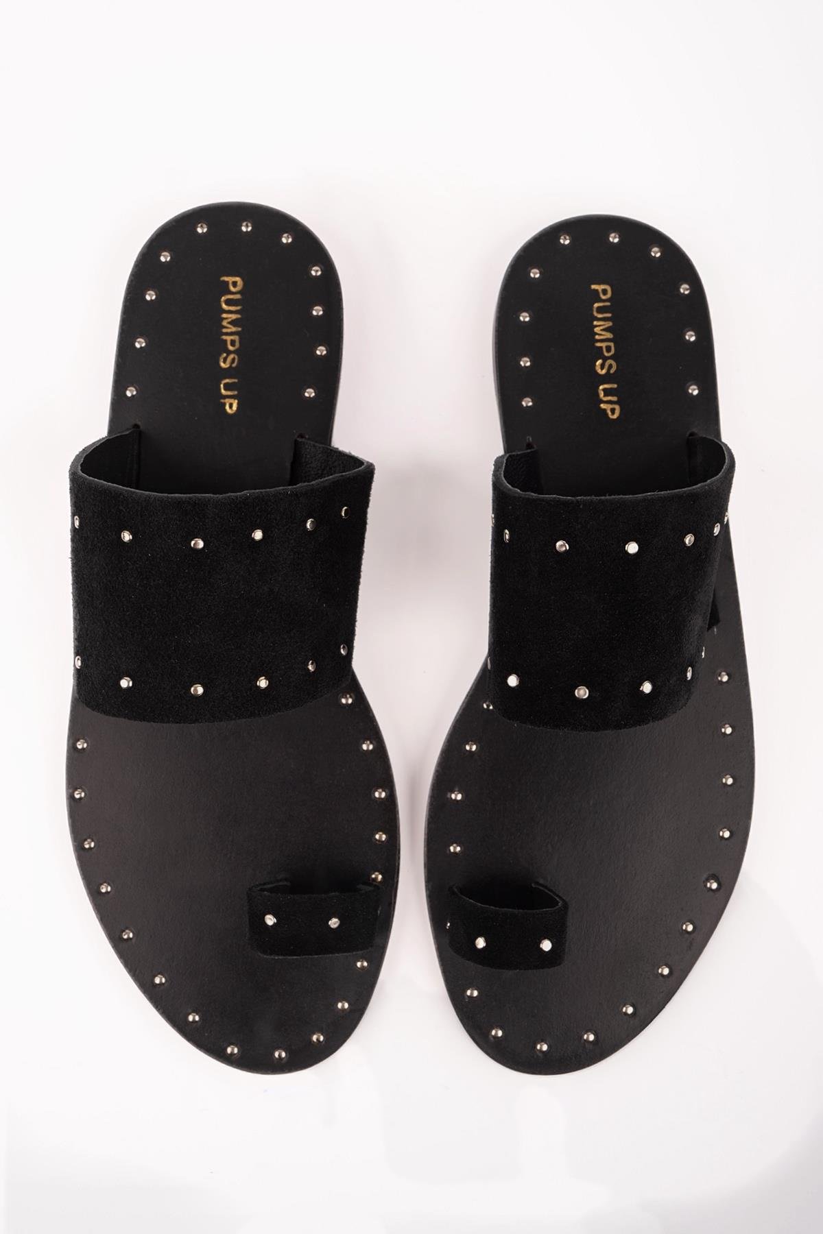 SANDRA SİYAH SÜET TERLİK SİYAH SÜET