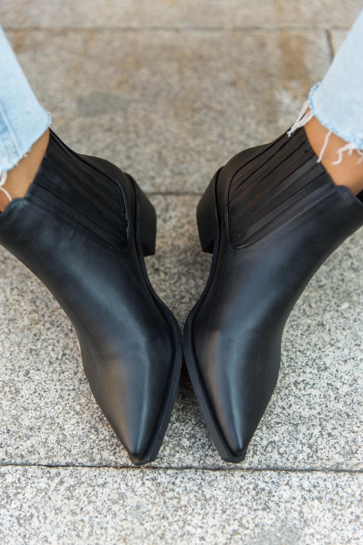 SANTA SİYAH DERİ BOT SİYAH DERİ