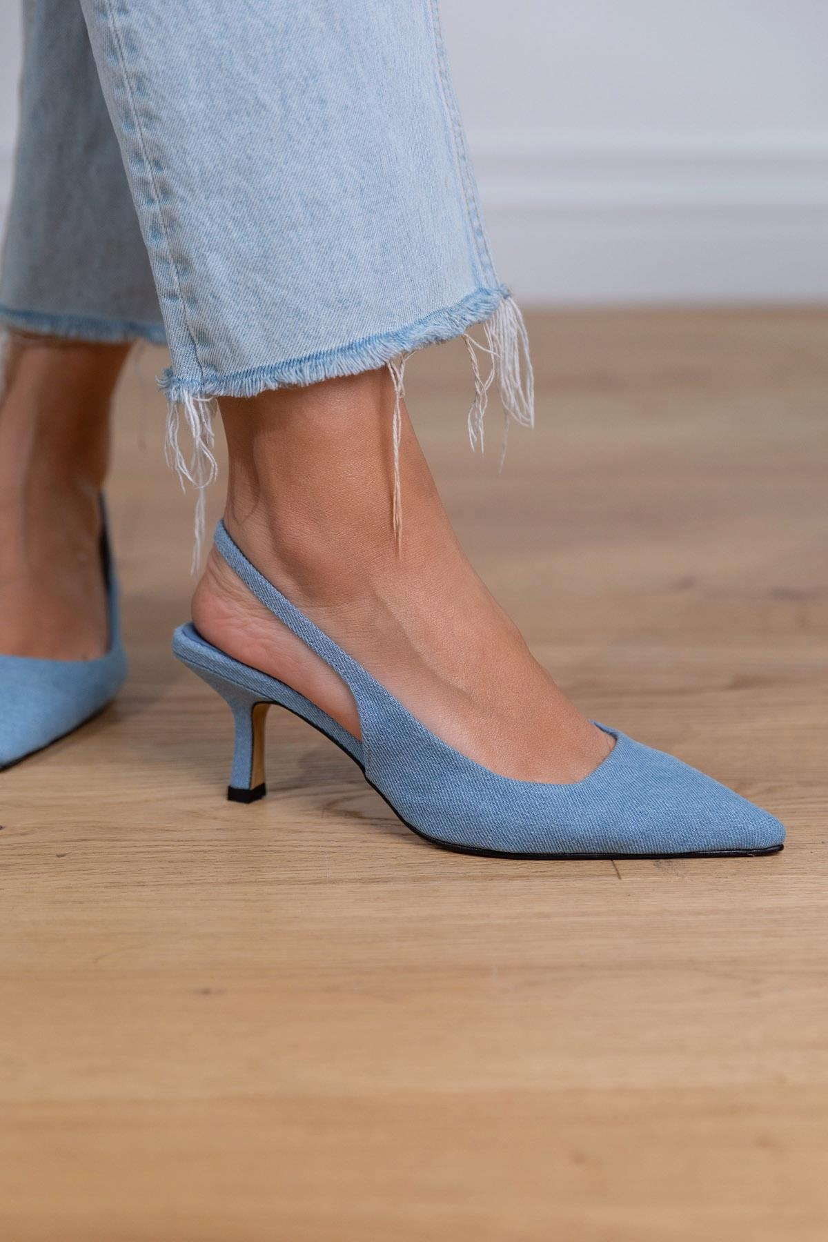 SUMMER AÇIK MAVİ JEAN AYAKKABI MAVİ