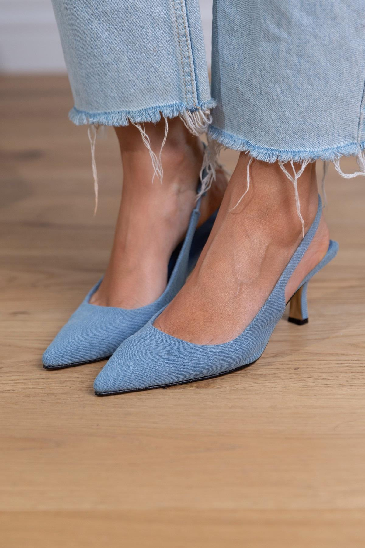 SUMMER AÇIK MAVİ JEAN AYAKKABI MAVİ