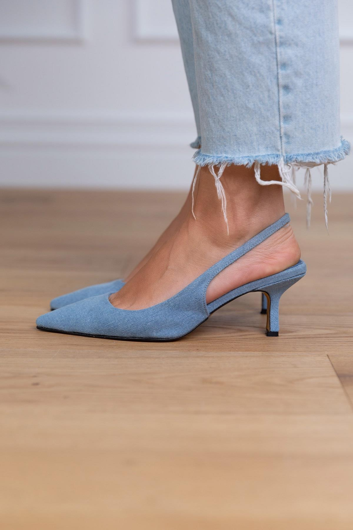 SUMMER AÇIK MAVİ JEAN AYAKKABI MAVİ