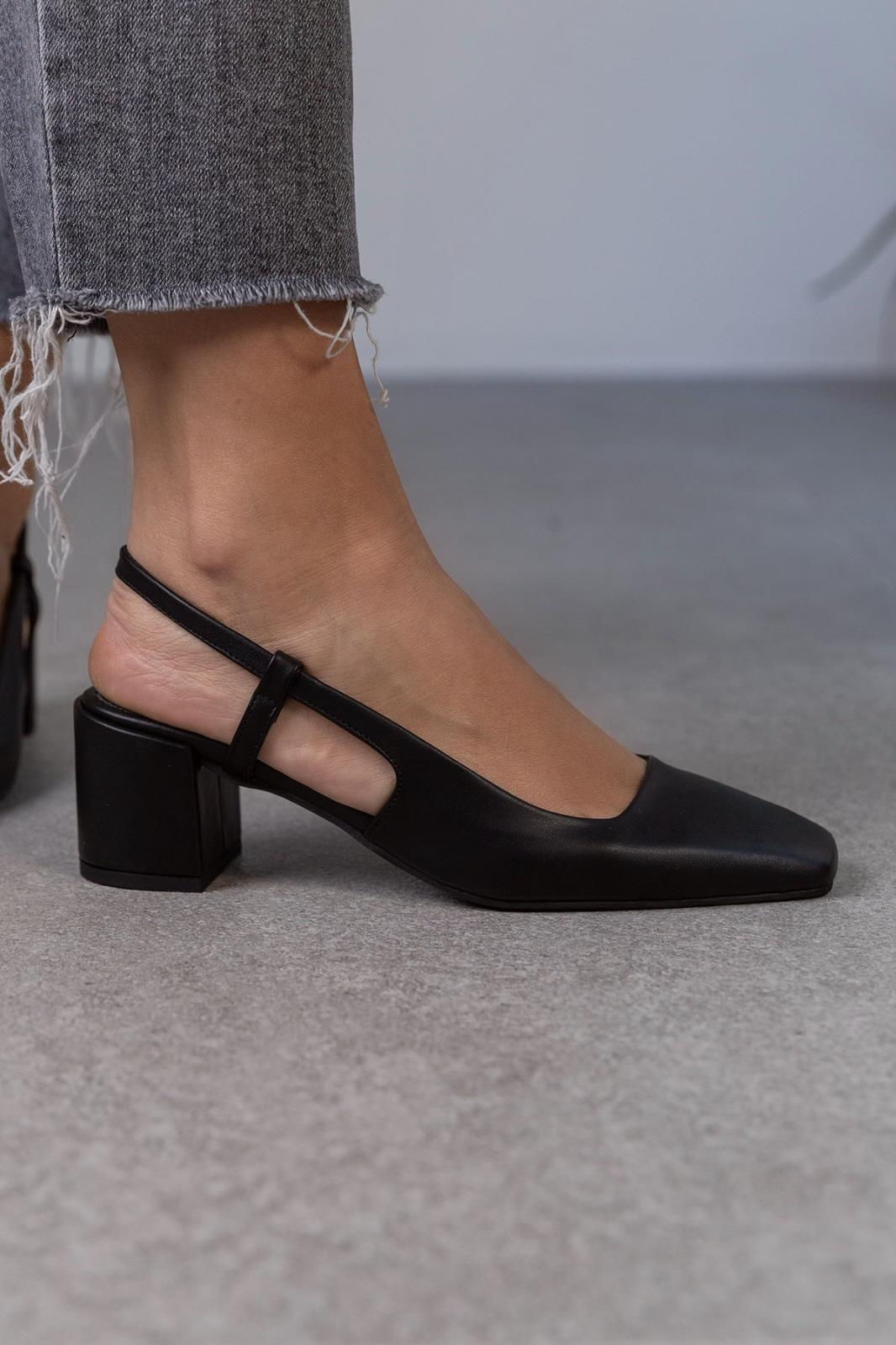 TANYA SİYAH DERİ AYAKKABI SİYAH DERİ