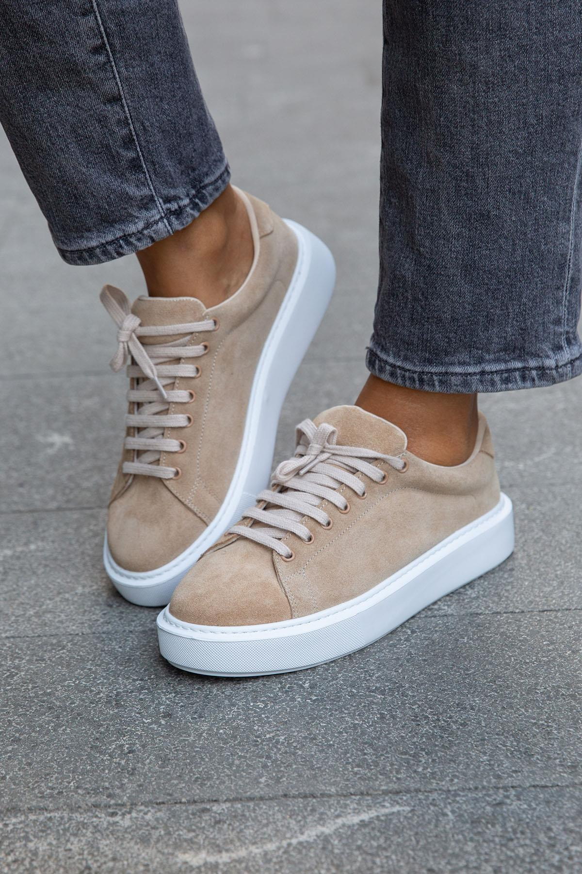 WAY BEJ SÜET SNEAKER BEJ