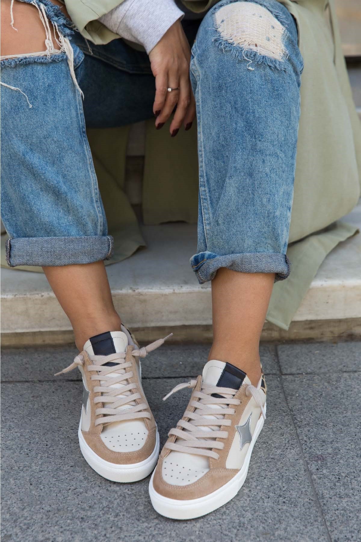 WENDY BEJ SÜET SNEAKER BEJ