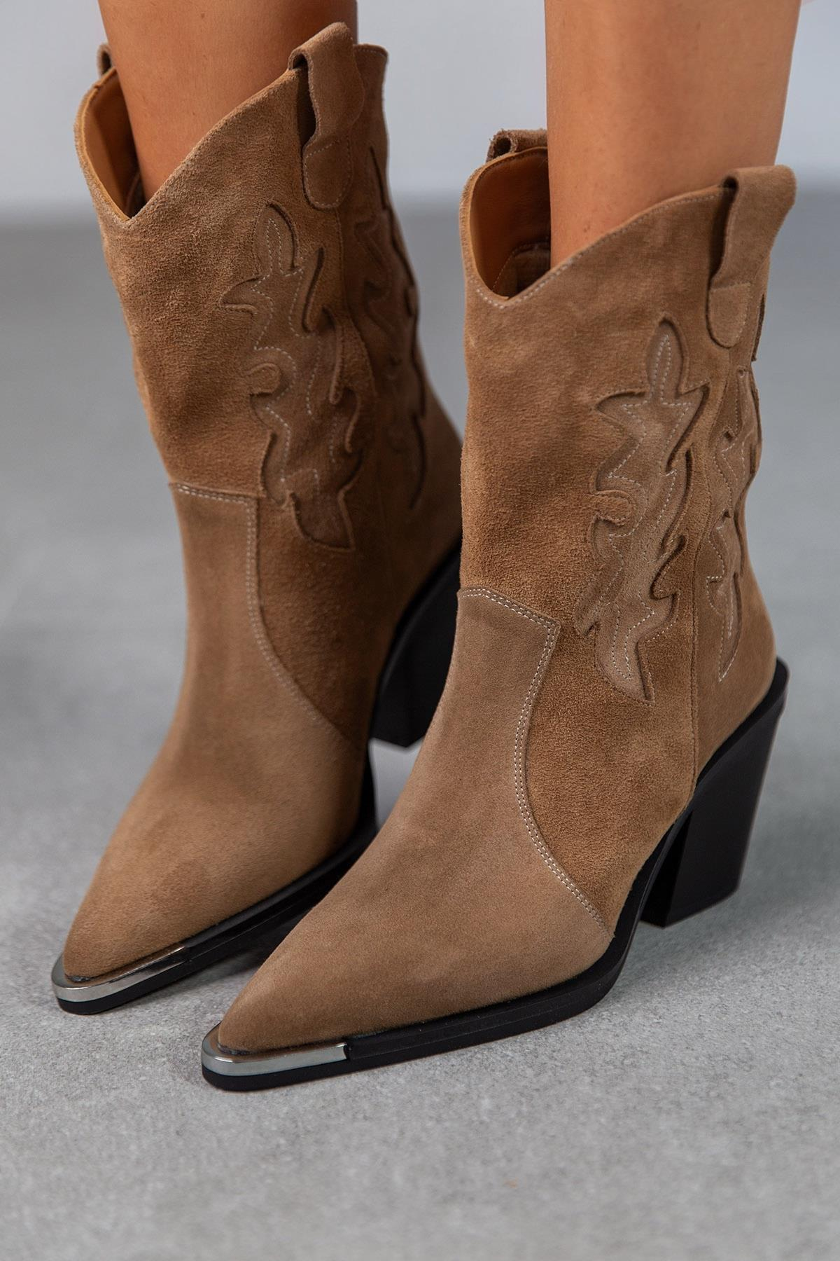 WEST AÇIK KAHVE SÜET KOVBOY KAHVE