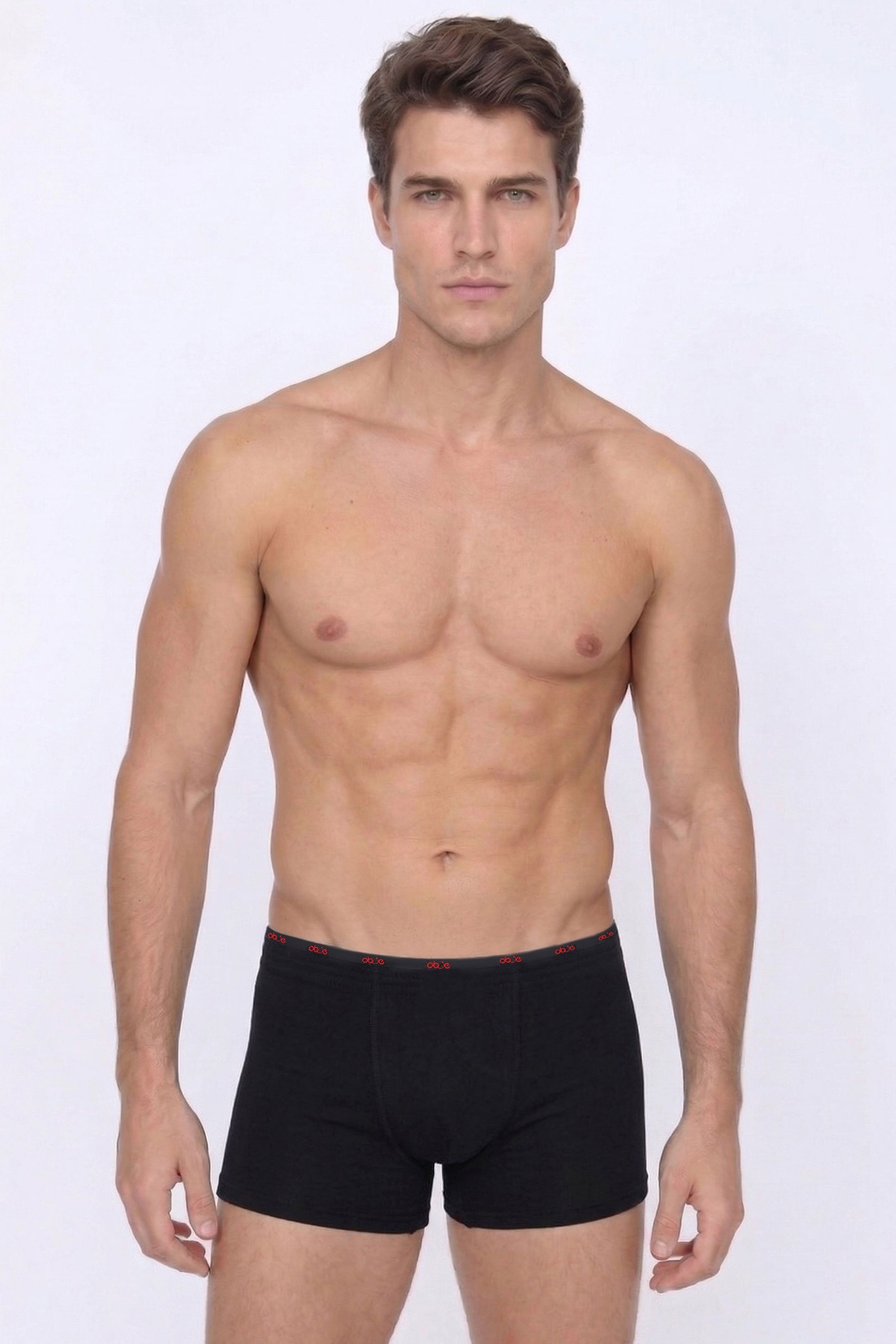  Erkek Siyah Penye Modal Boxer