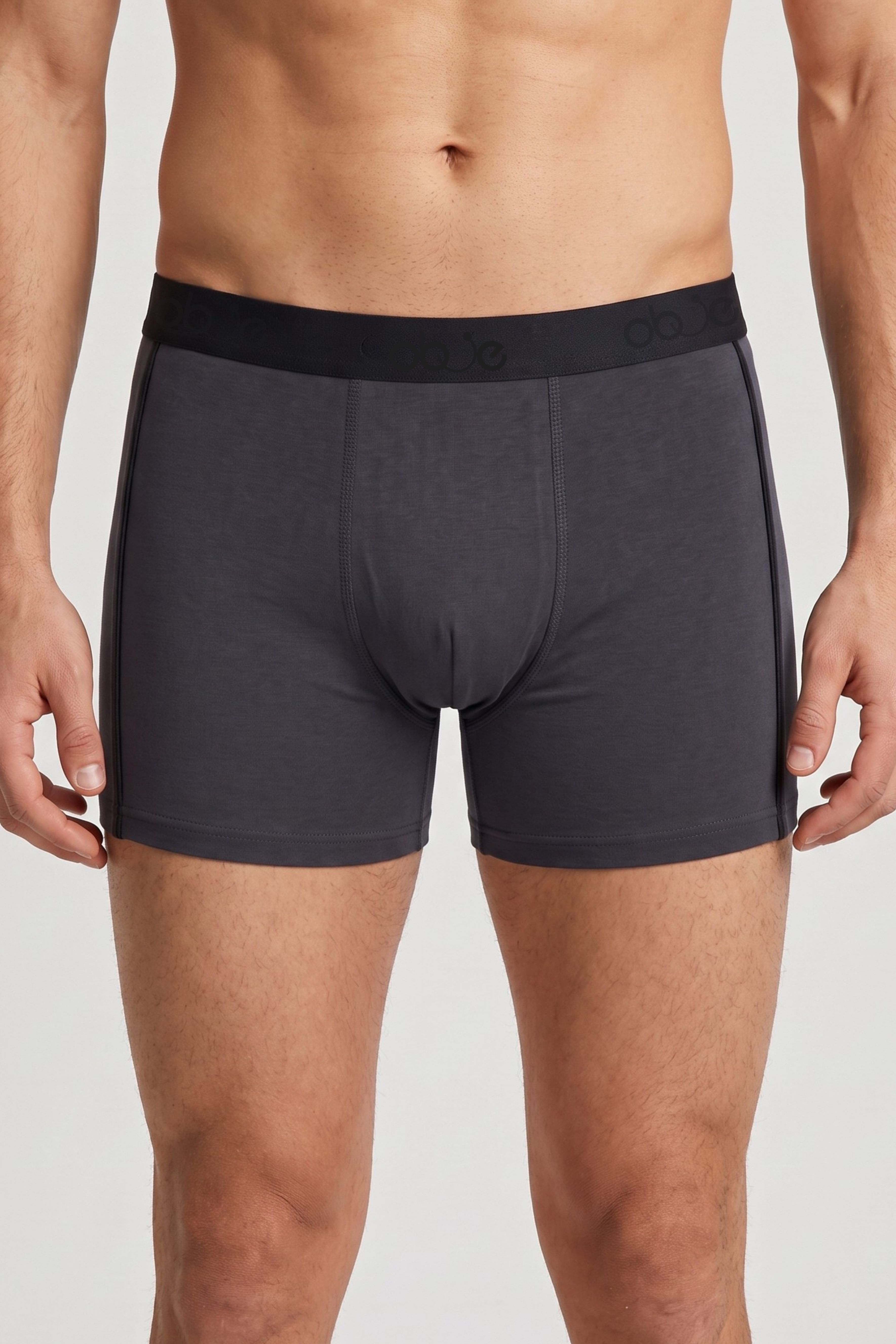 Erkek Antrasit Likra Cotton Boxer