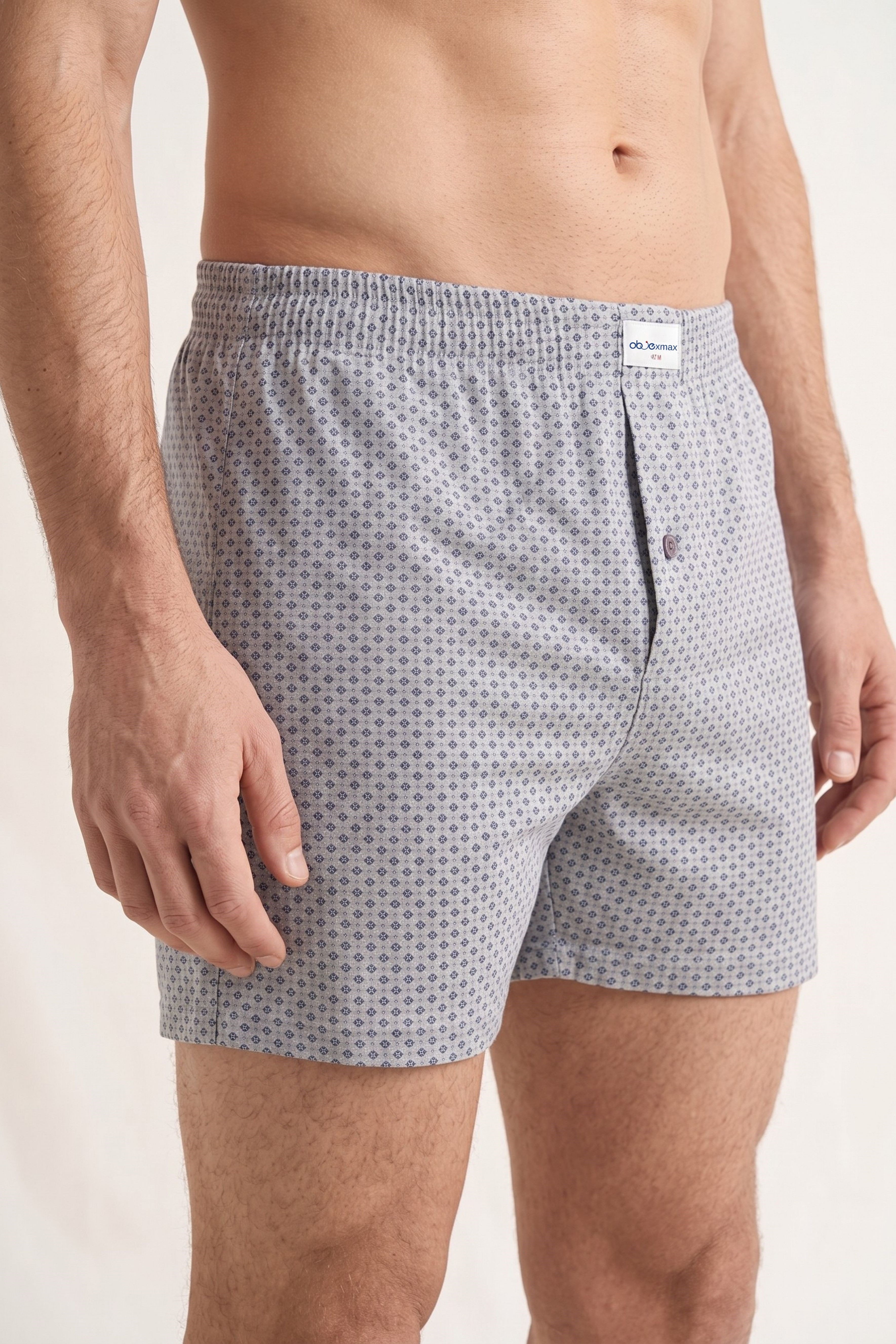 Erkek Baskılı Penye Boxer