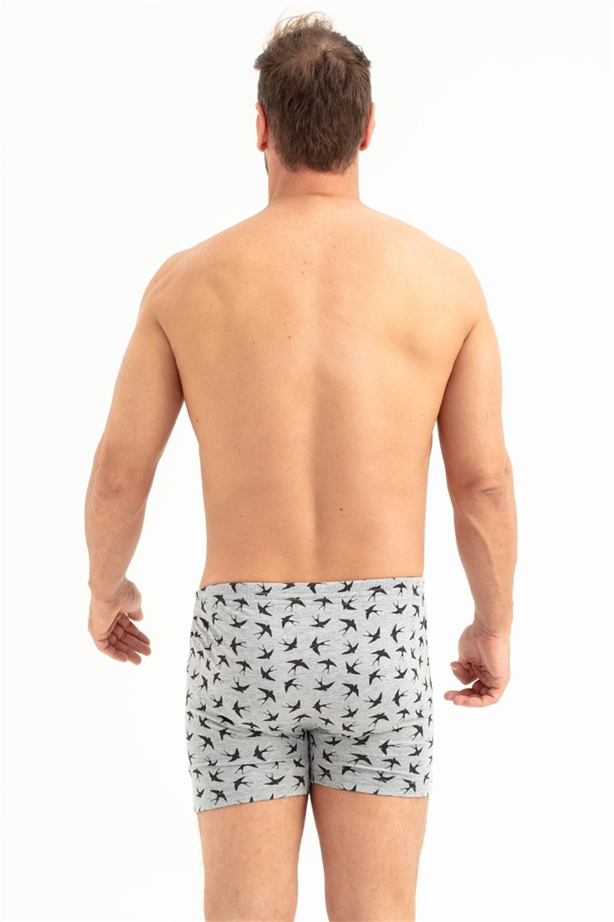 Erkek Baskılı Penye Boxer
