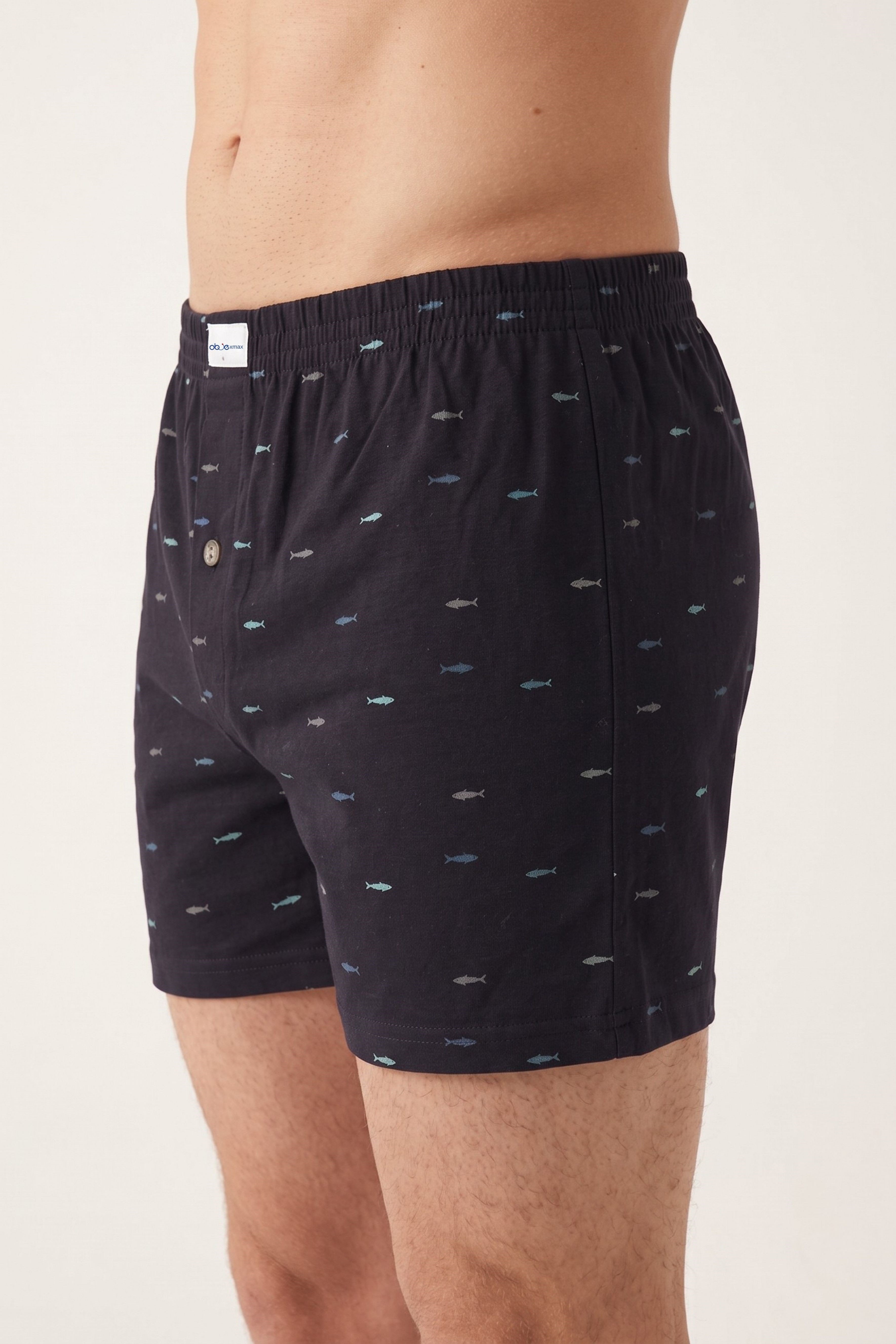 Erkek Baskılı Penye Boxer