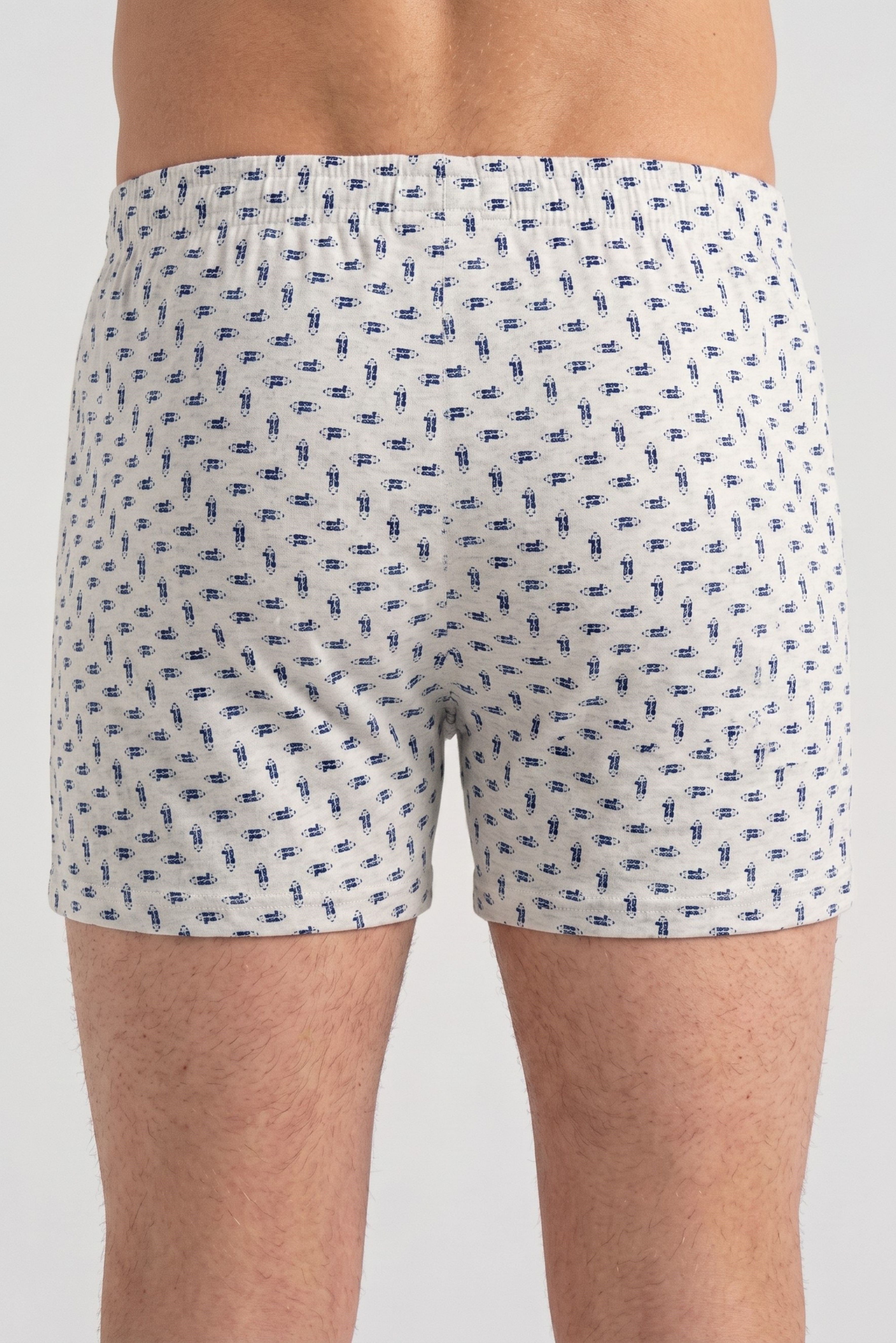 Erkek Baskılı Penye Boxer