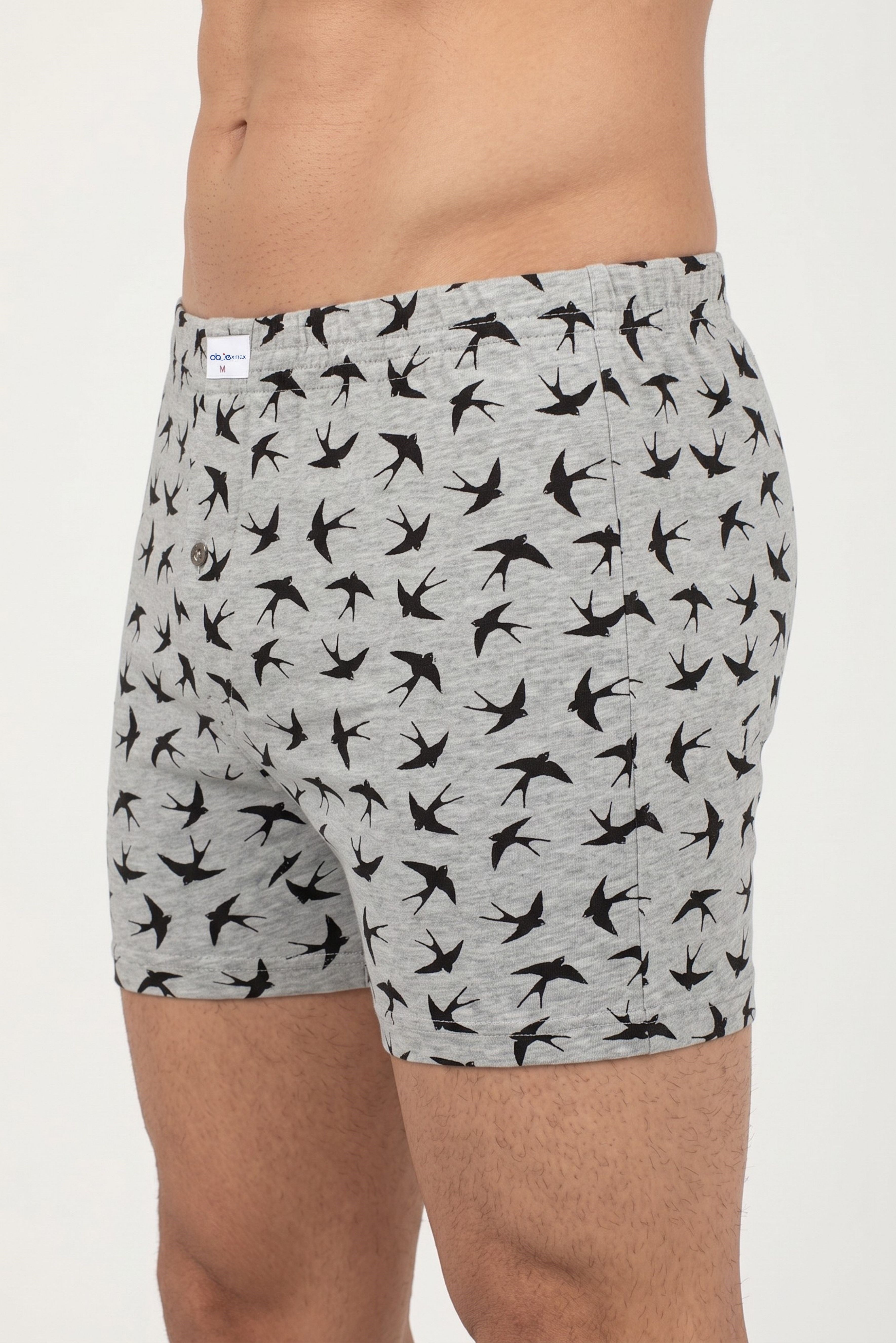 Erkek Baskılı Penye Boxer