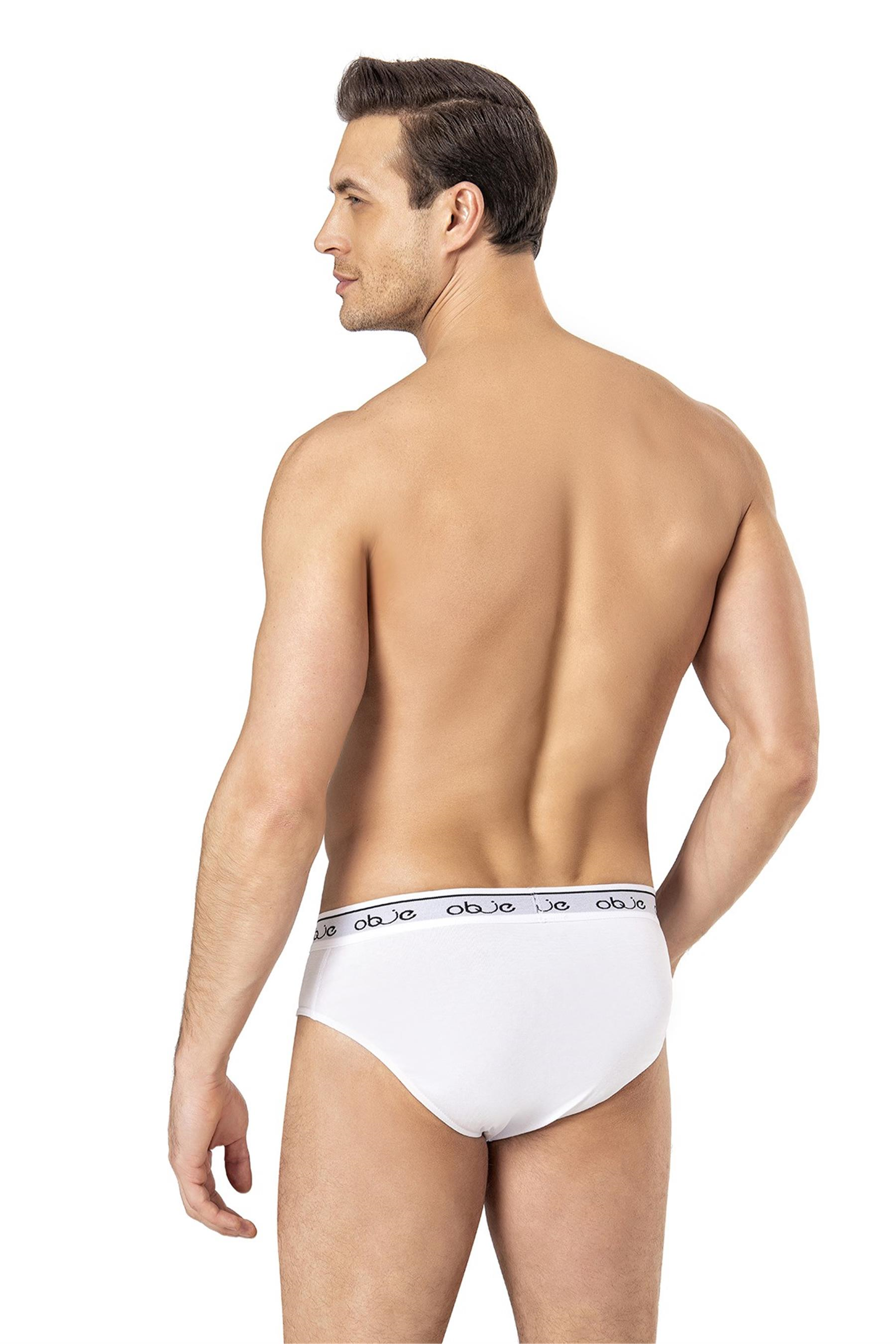 Erkek Beyaz Dıştan Lastikli Slip