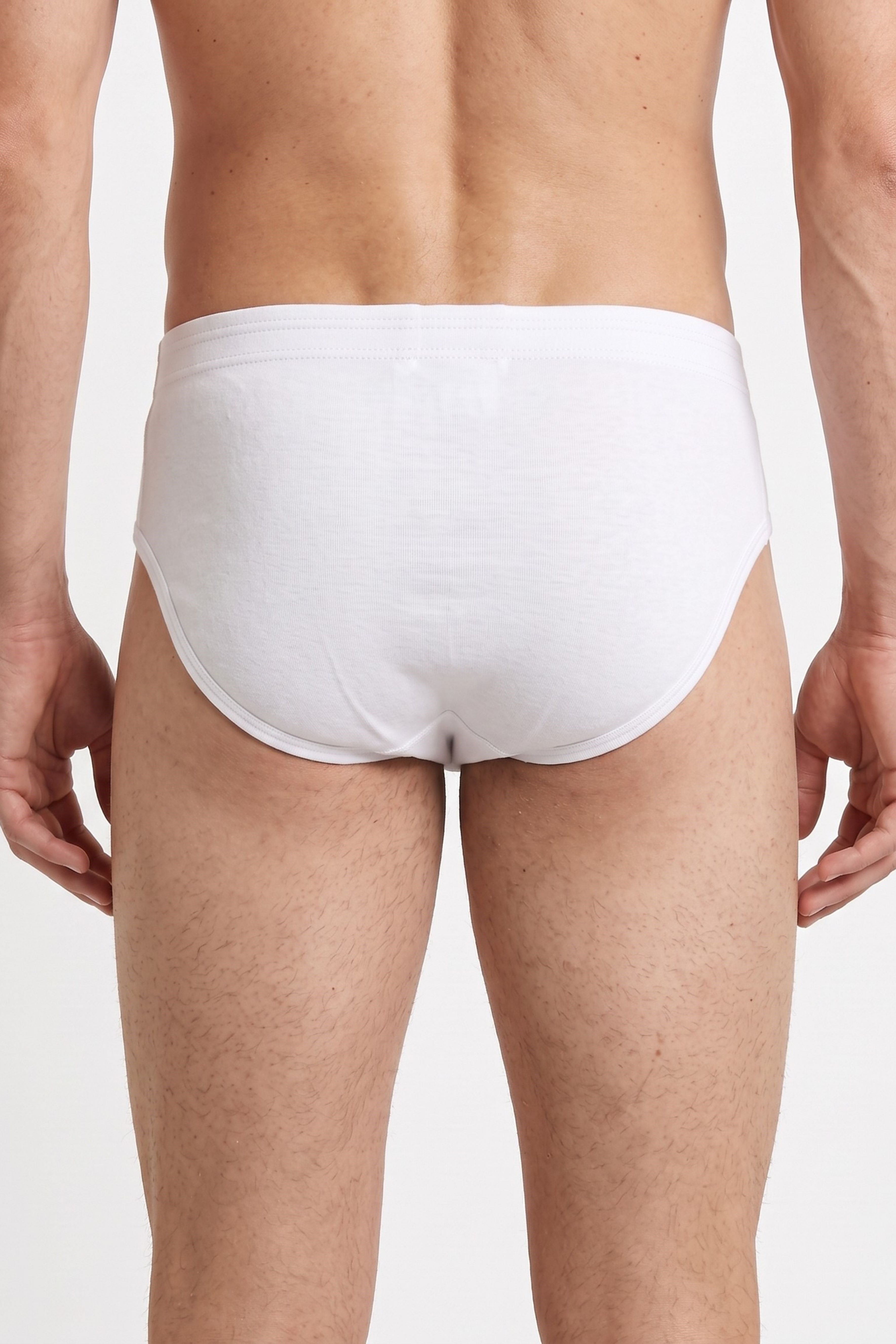 Erkek Beyaz Penye Spor Slip