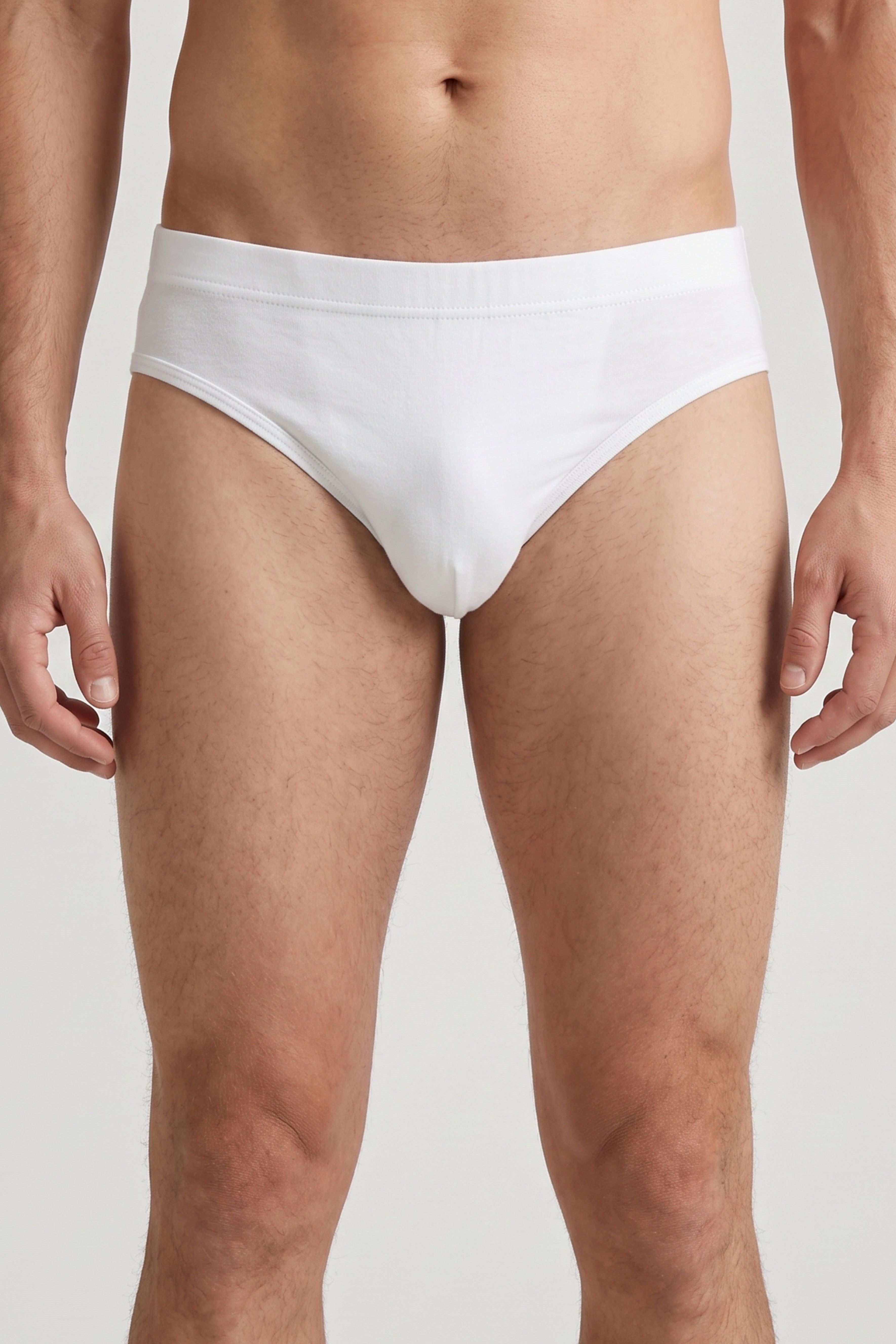 Erkek Beyaz Runner Cotton Slip