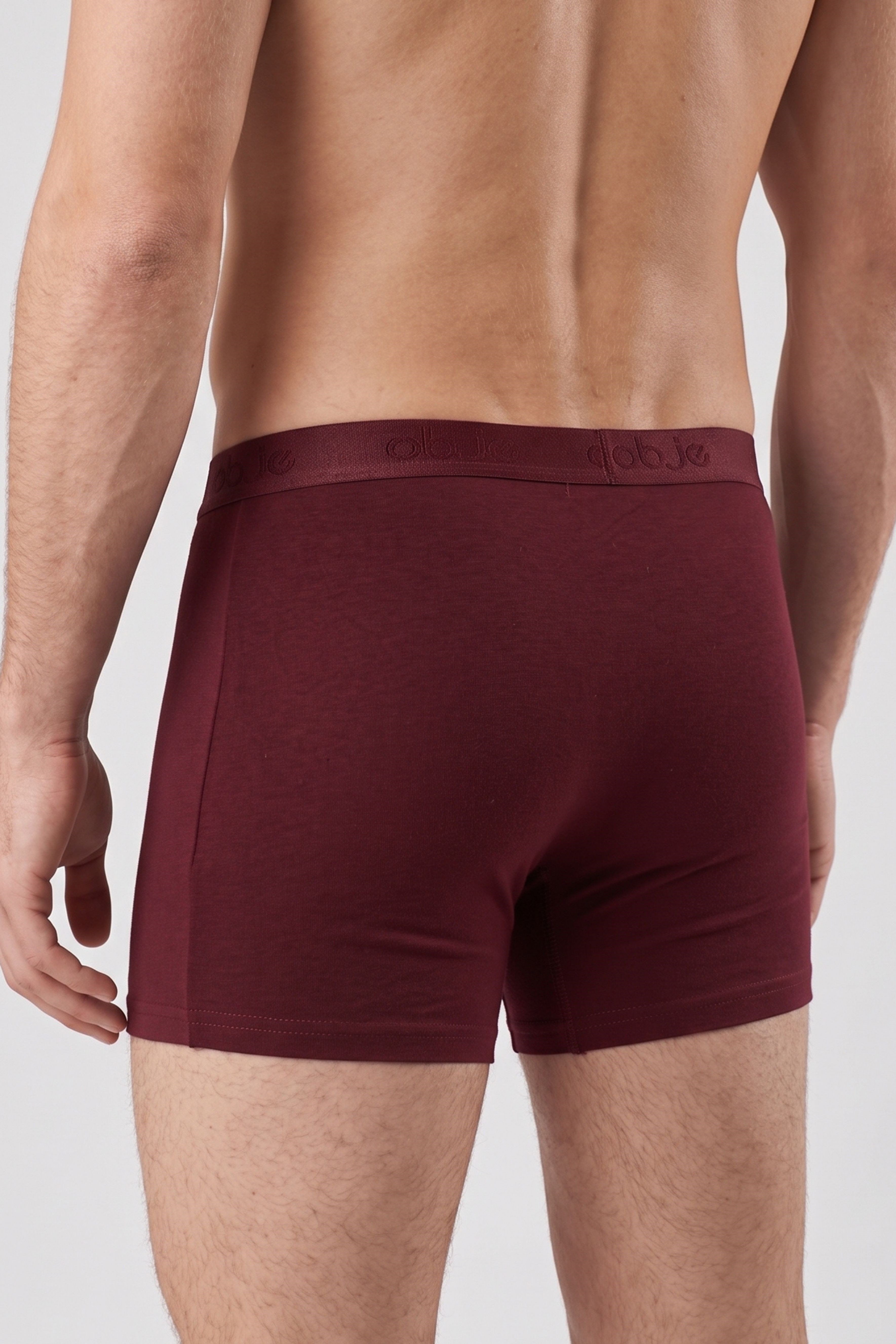 Erkek Bordo Penye Modal Boxer