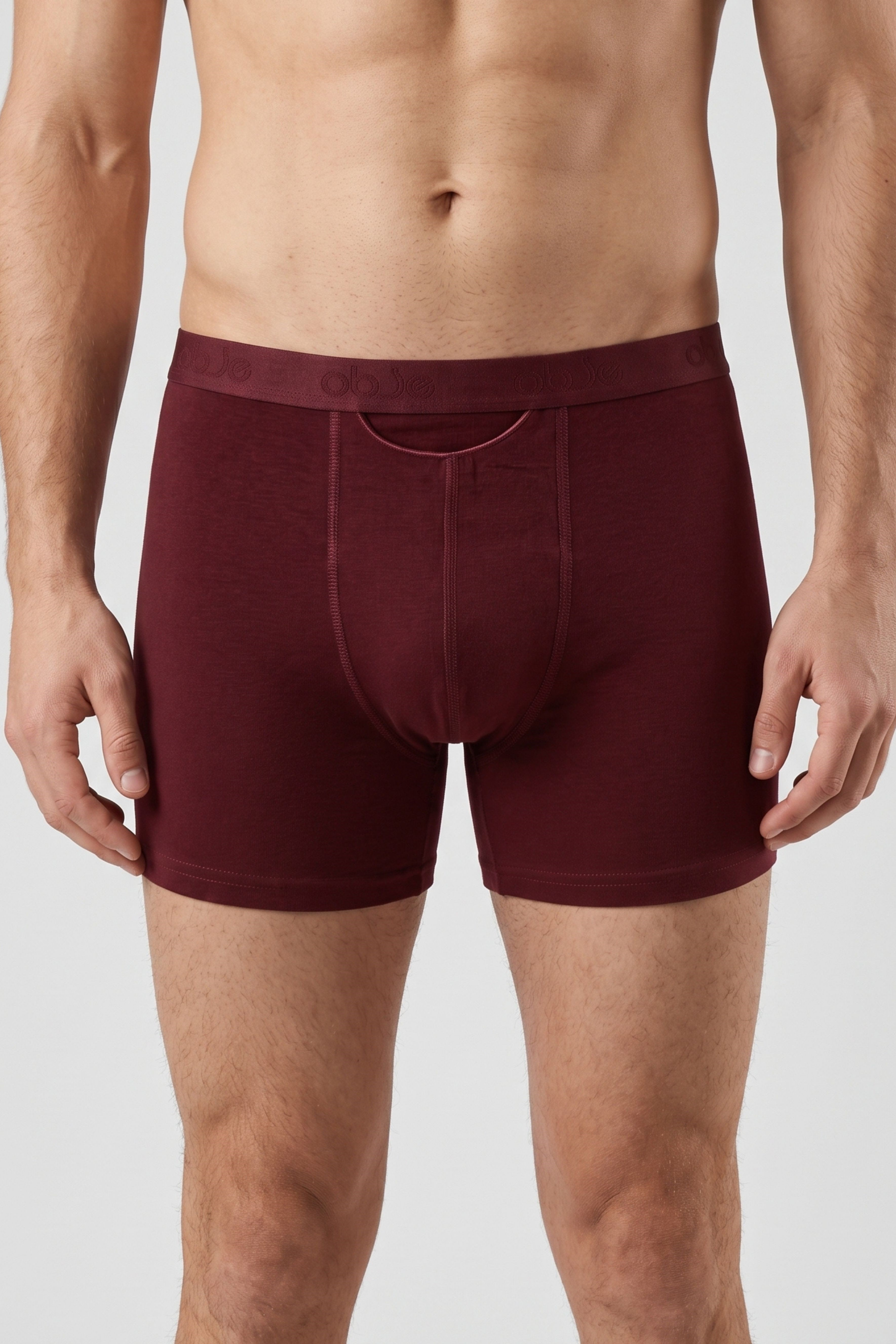 Erkek Bordo Penye Modal Boxer