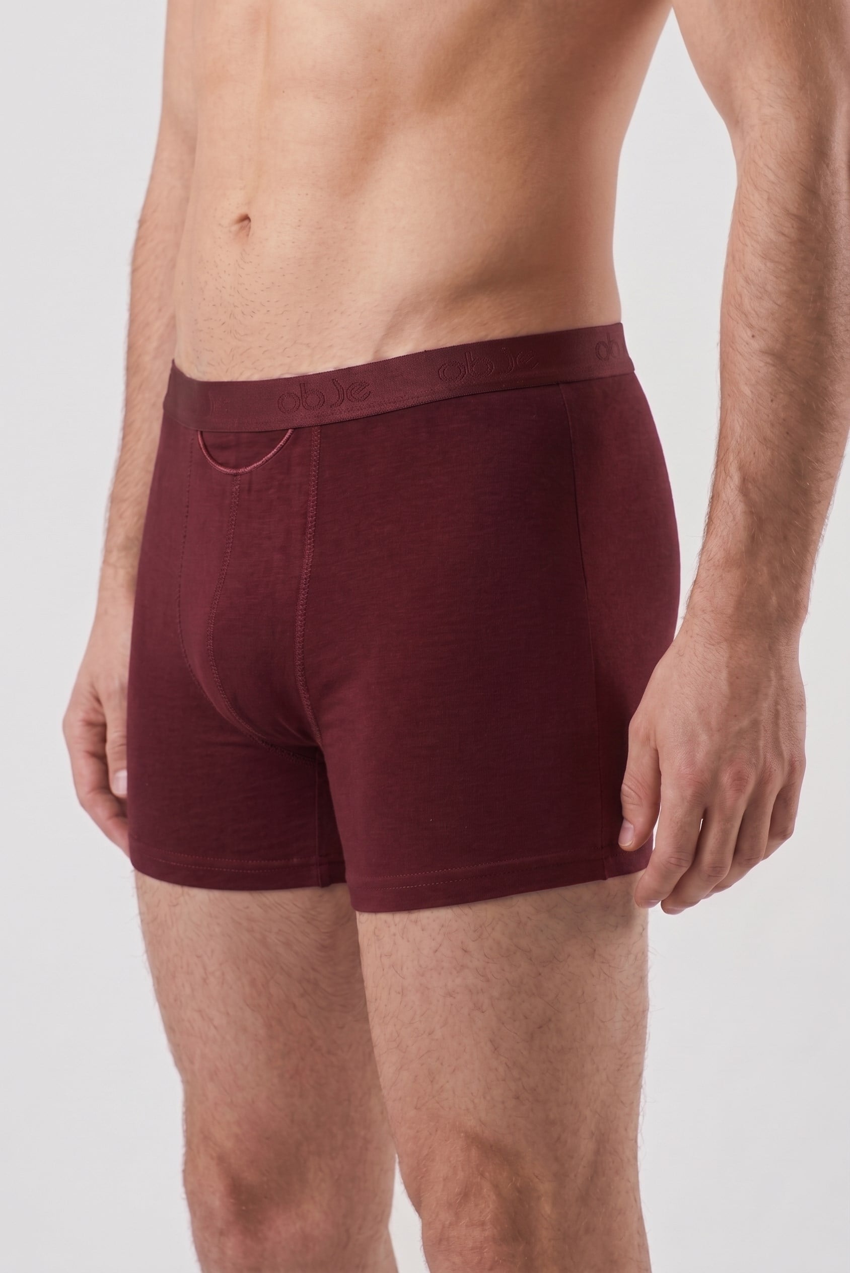 Erkek Bordo Penye Modal Boxer