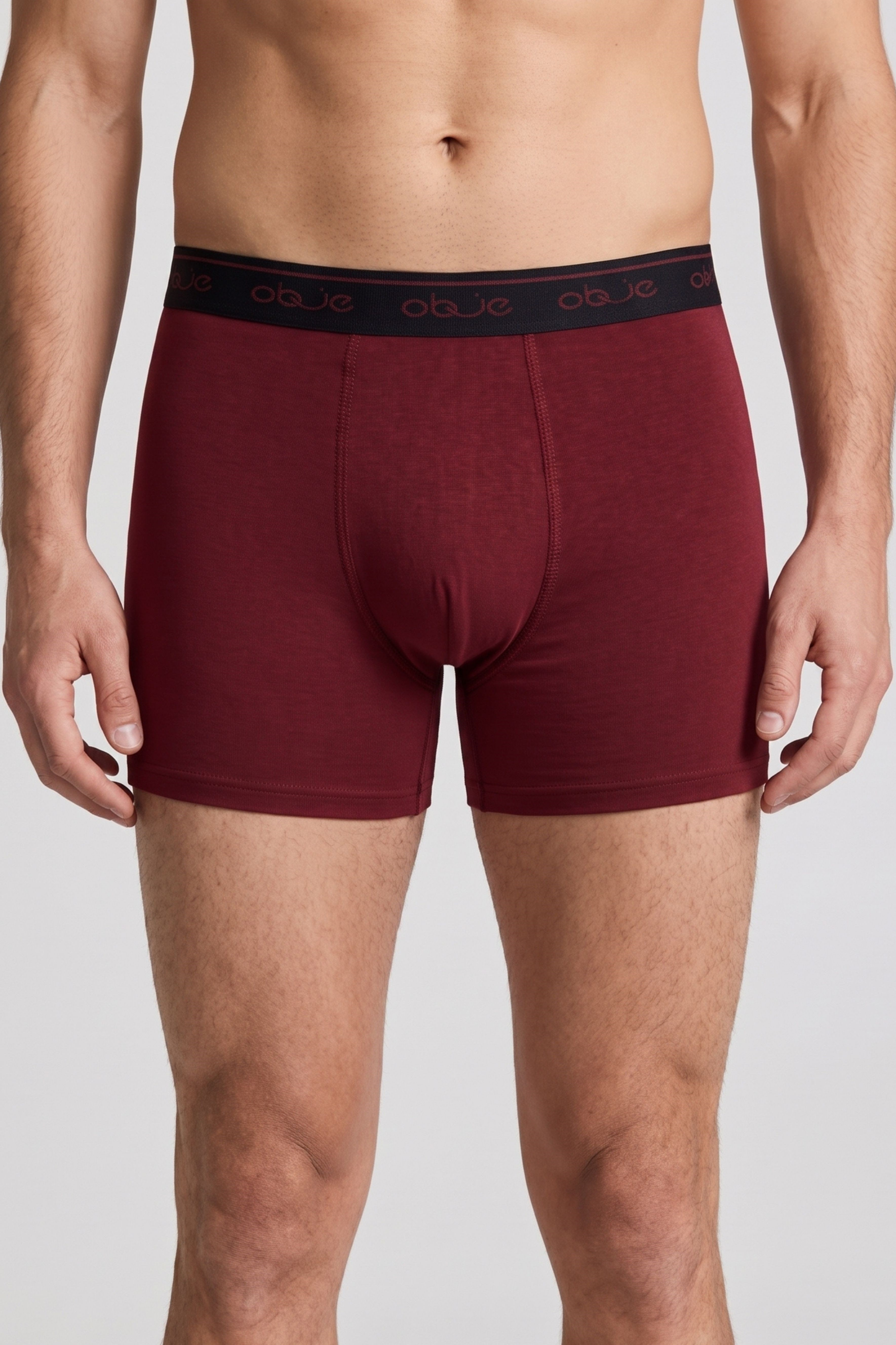 Erkek Bordo Penye Modal Boxer