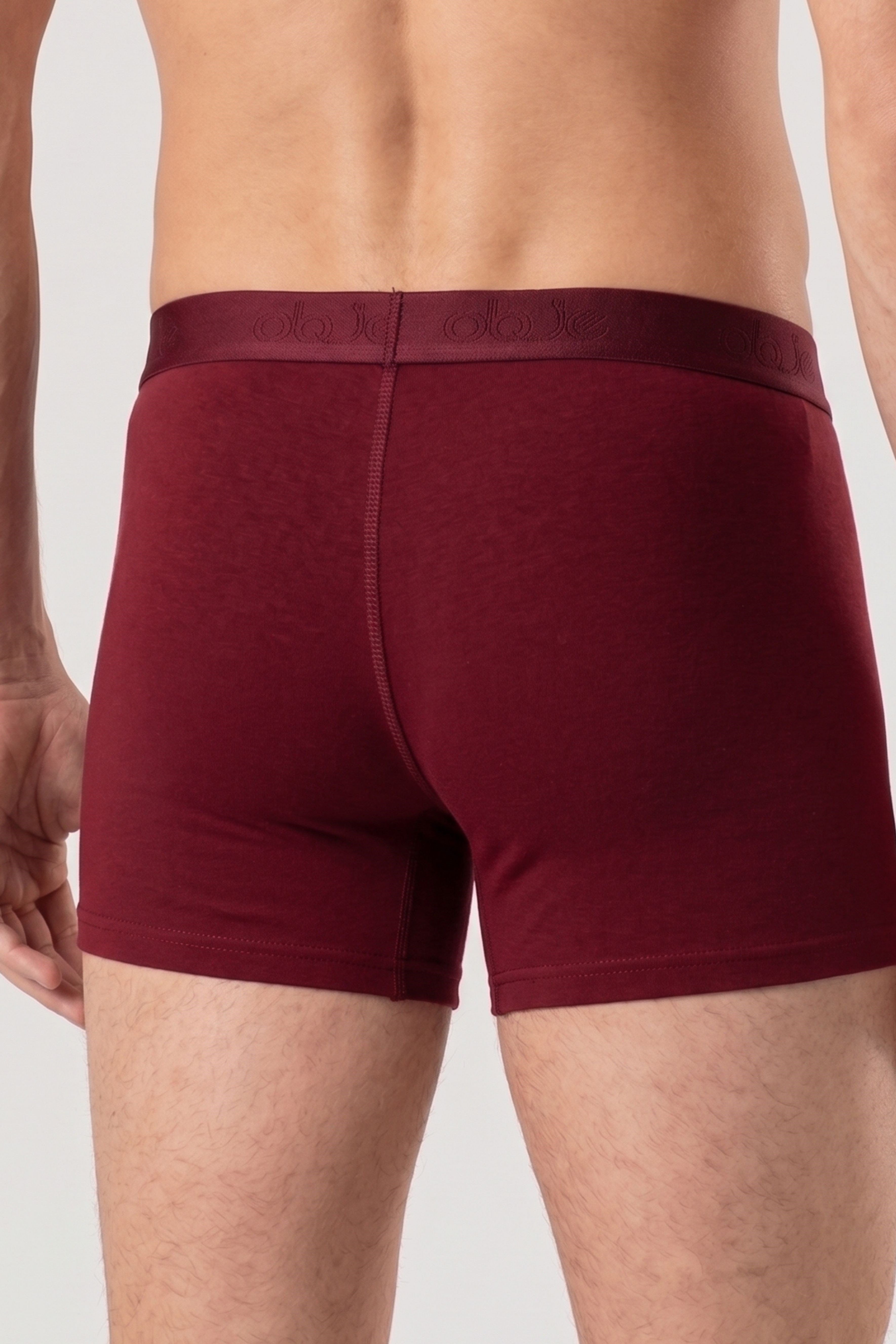 Erkek Bordo Penye Modal Kısa Boxer