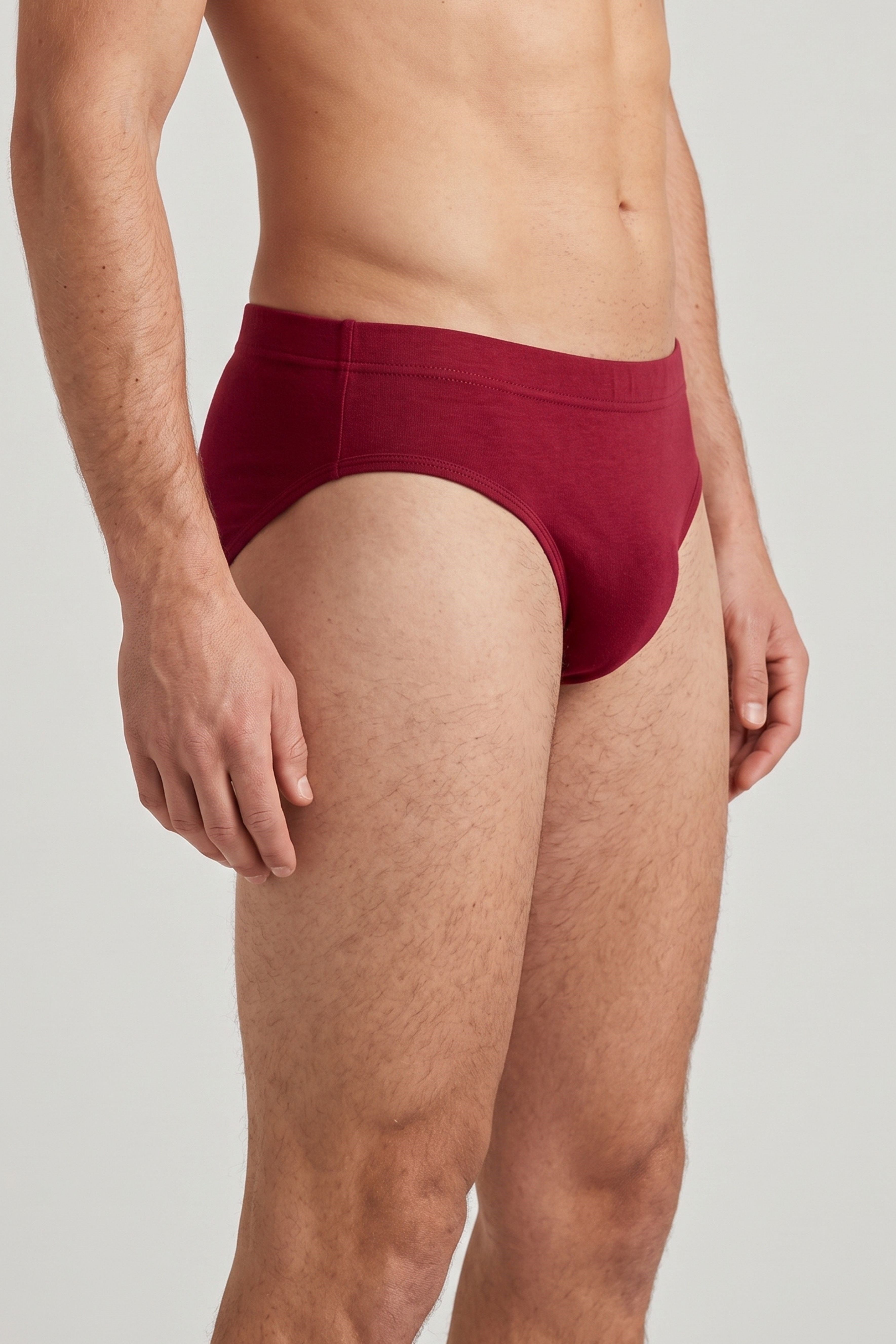 Erkek Bordo Runner Cotton Slip