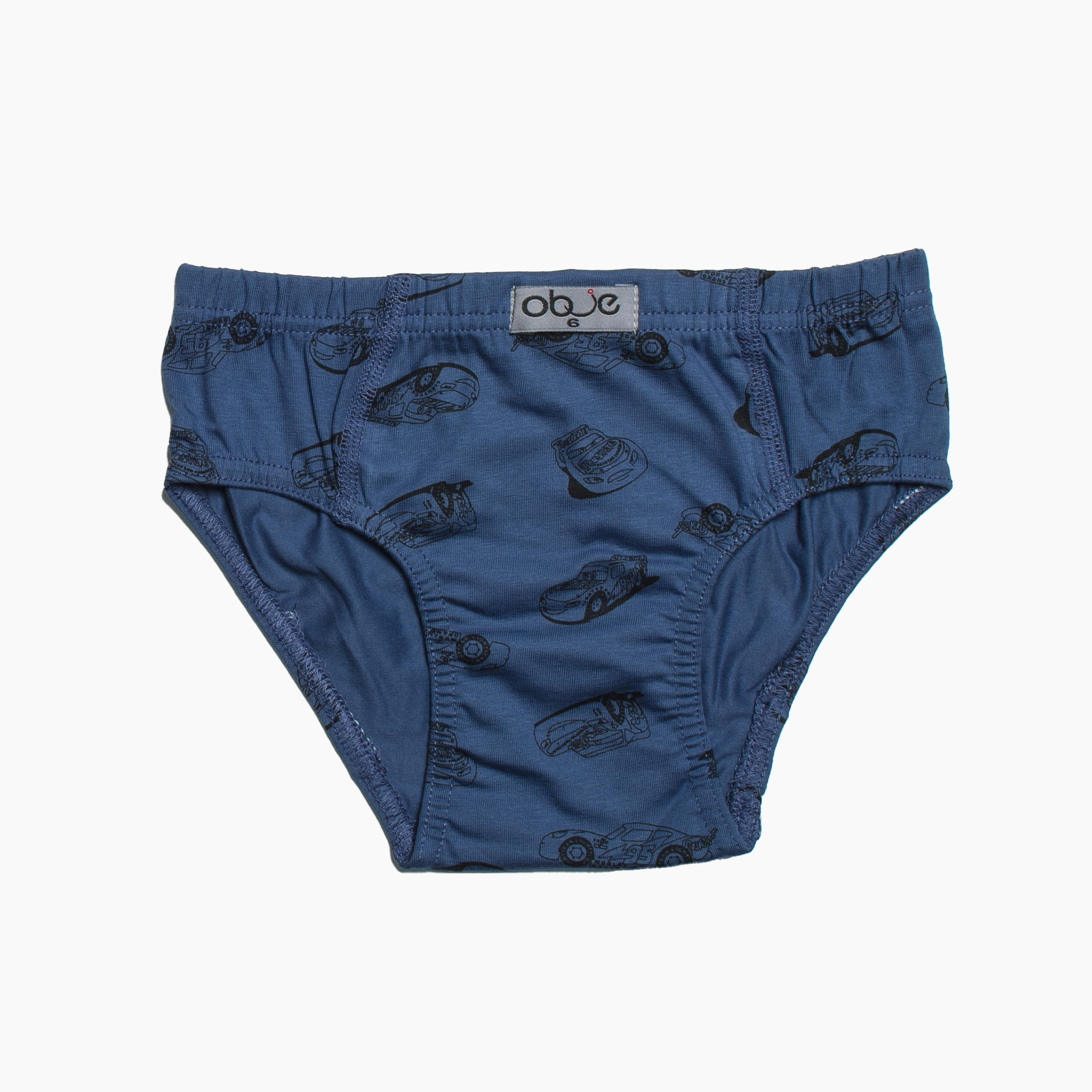 Erkek Çocuk Araba Desenli Asorti 3'lü Slip