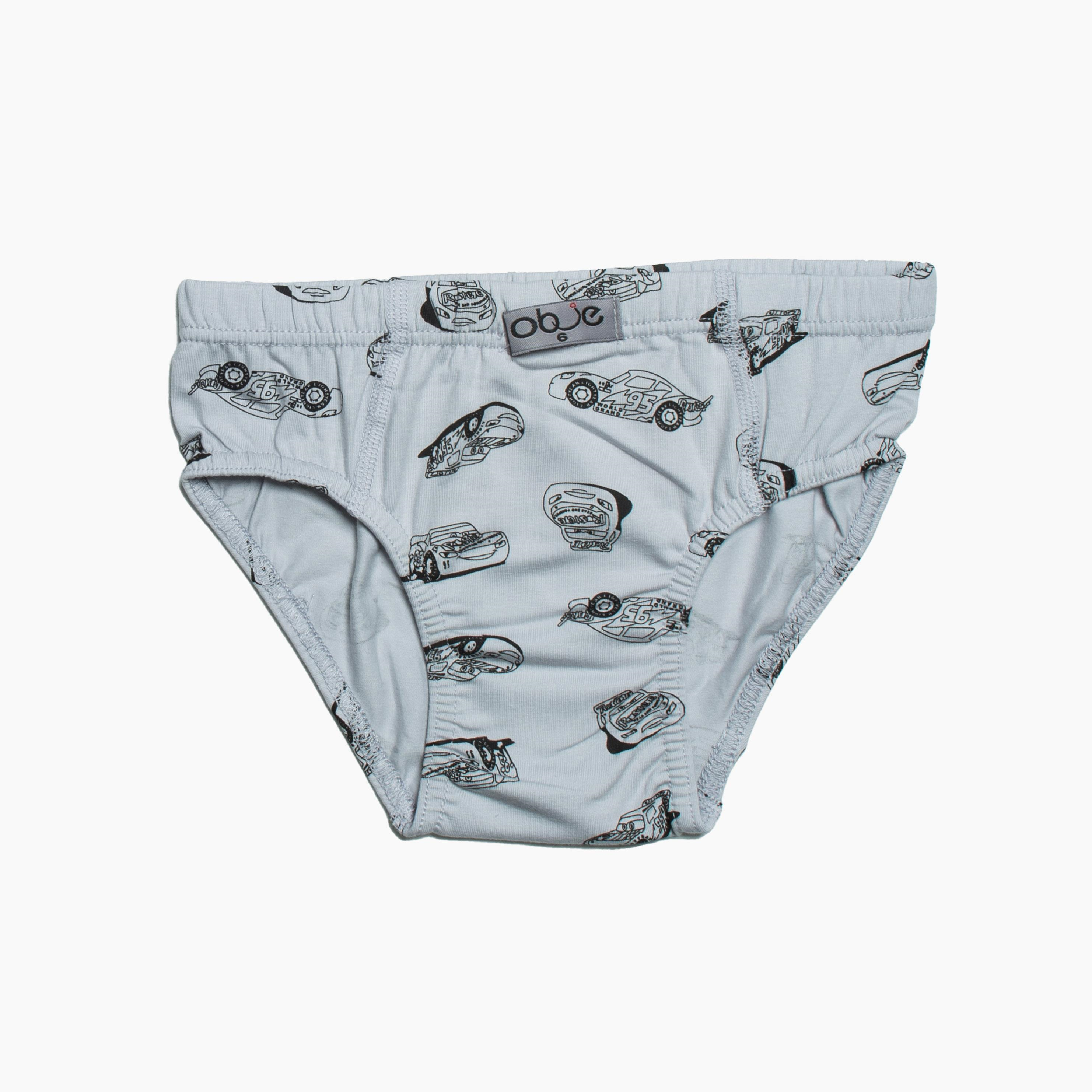 Erkek Çocuk Araba Desenli Asorti 3'lü Slip