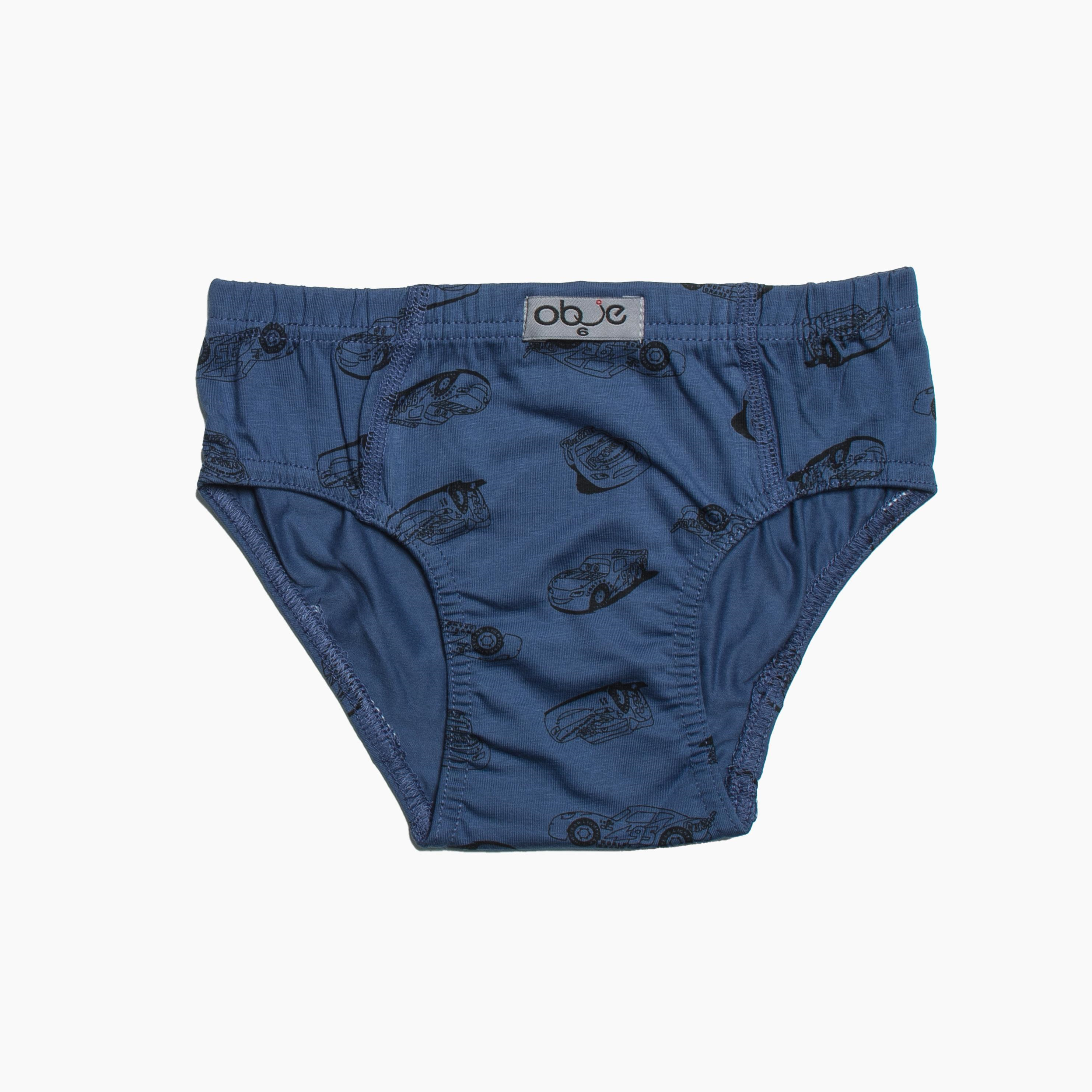 Erkek Çocuk Araba Desenli Asorti 3'lü Slip