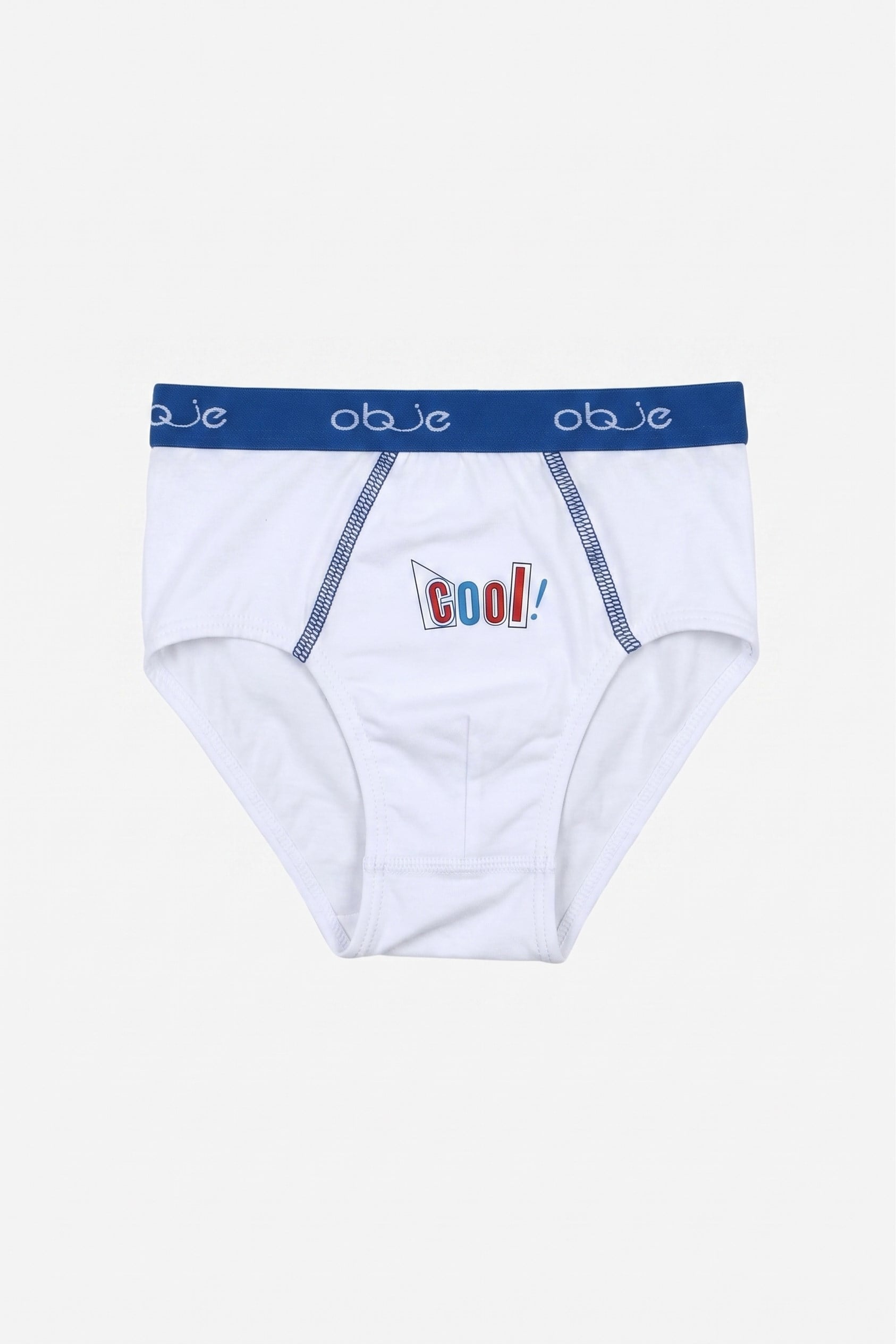 Erkek Çocuk Beyaz Dıştan Lastikli Slip