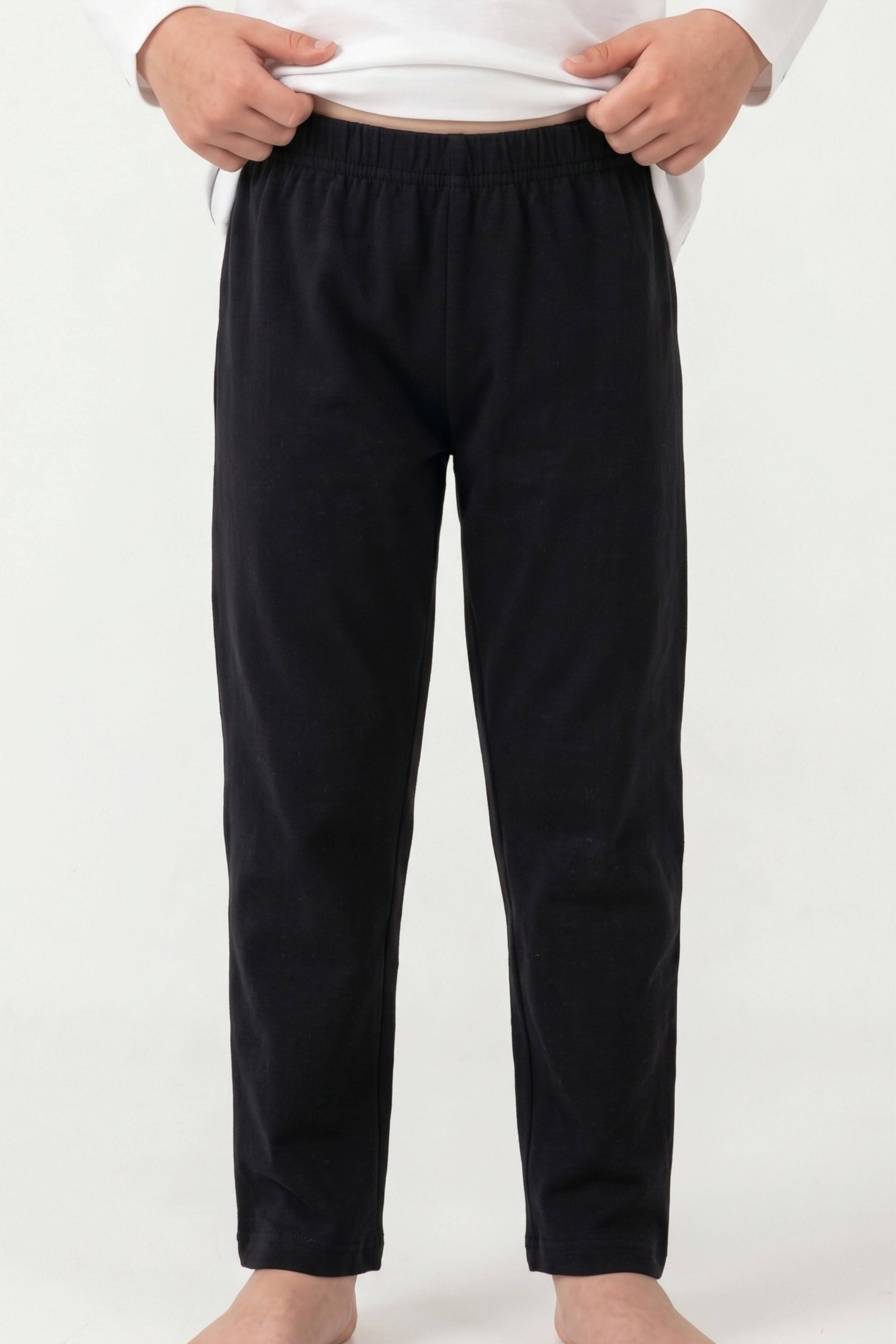 Erkek Çocuk Siyah Uzun Pijama Altı
