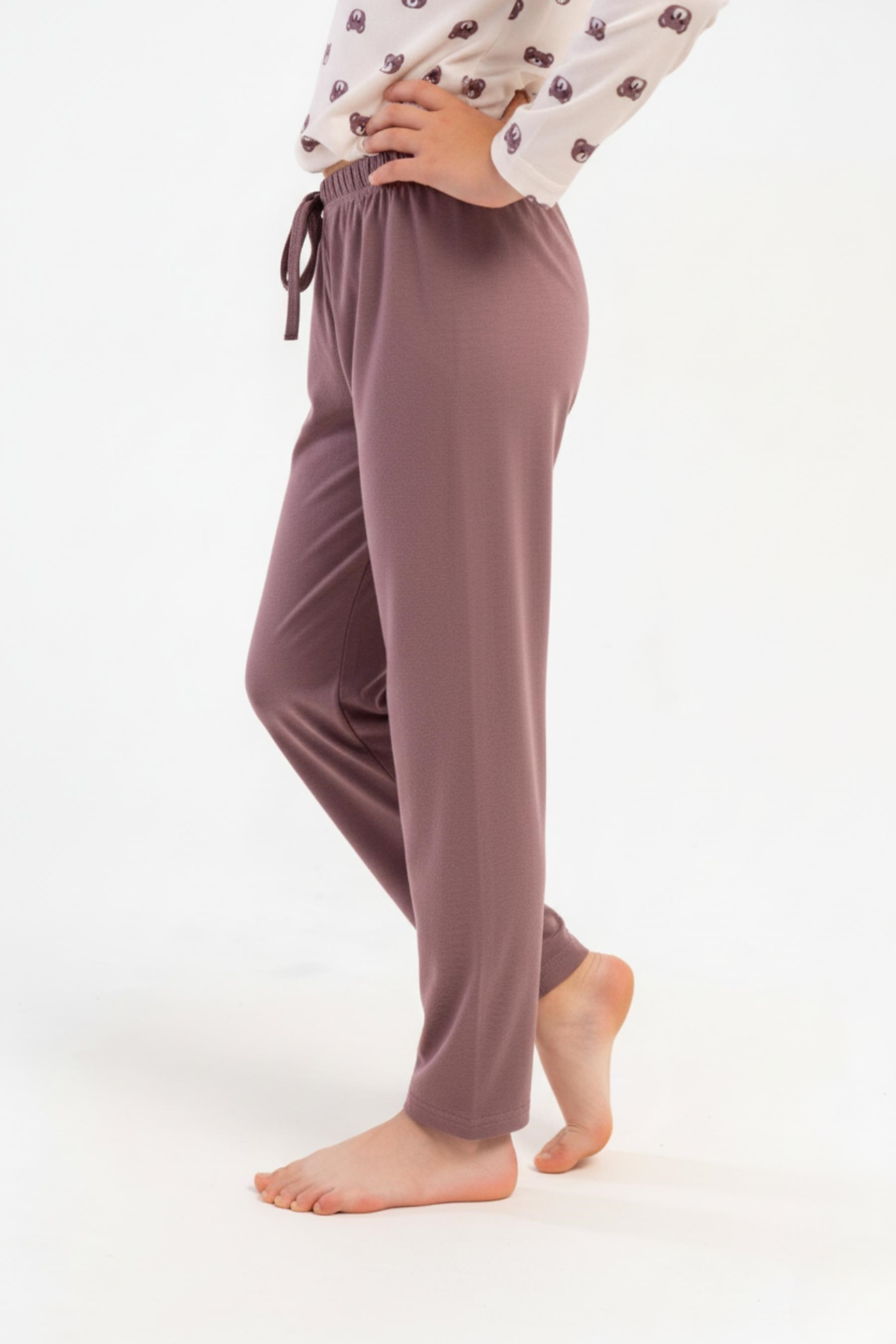 Erkek Çocuk Sütlü Kahve Marla Pijama Altı