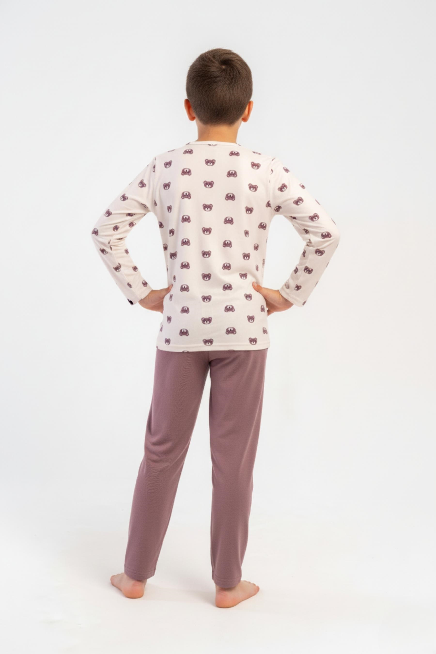 Erkek Çocuk Sütlü Kahve Marla Pijama Altı