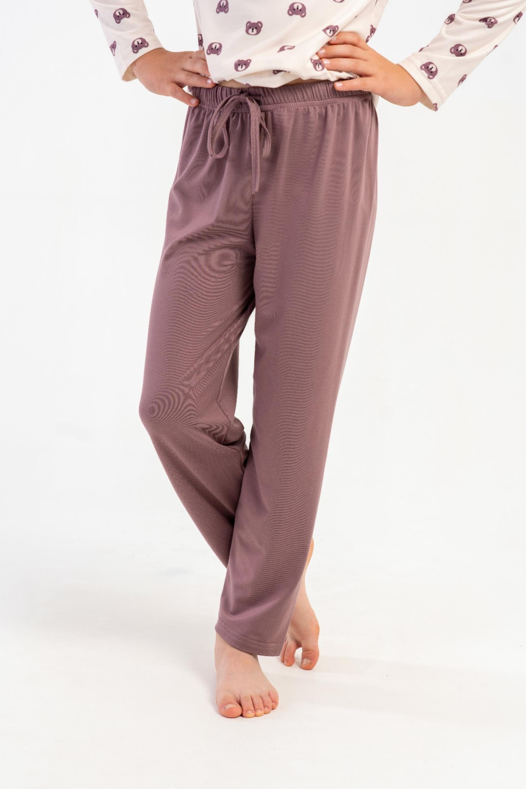 Erkek Çocuk Sütlü Kahve Marla Pijama Altı
