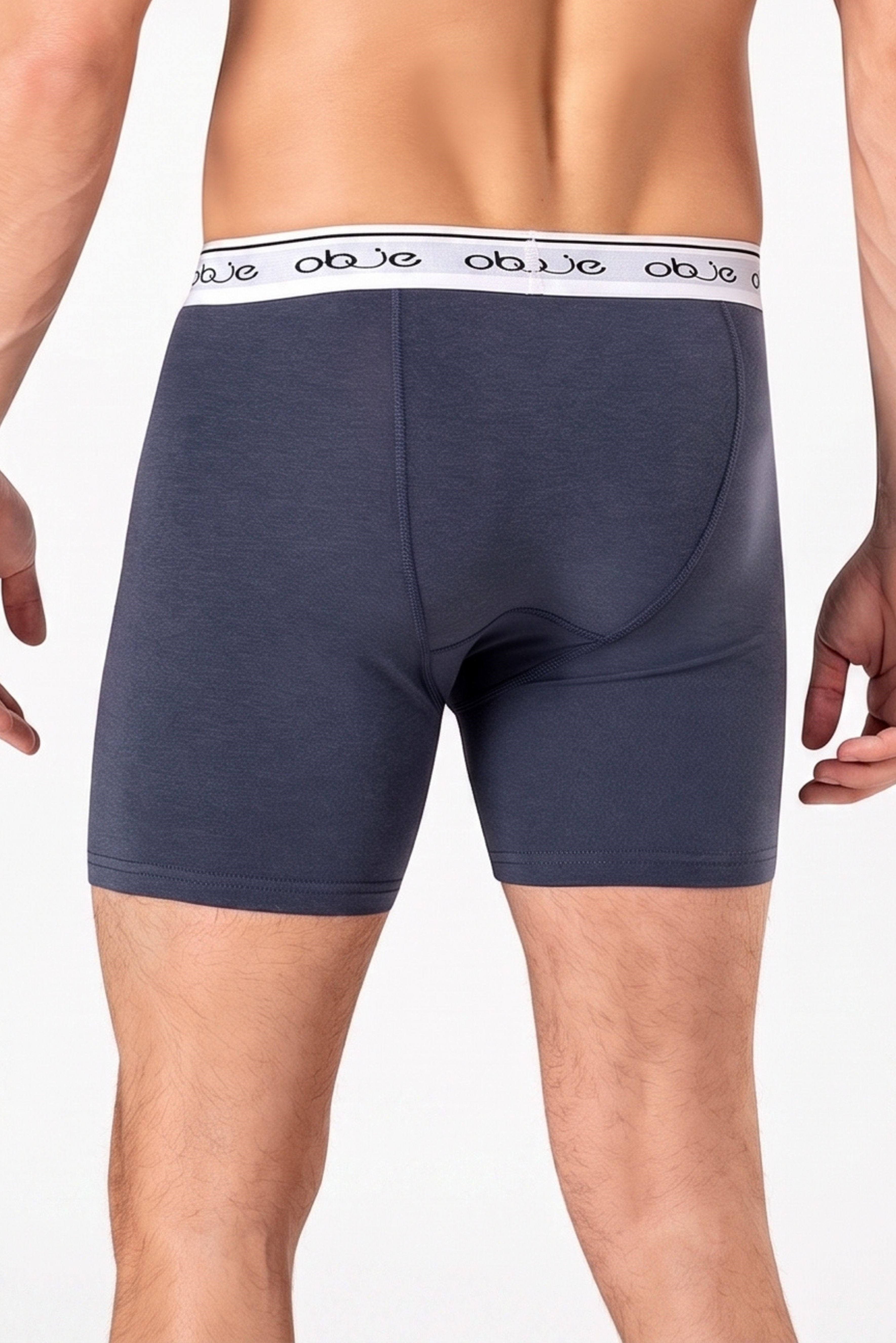 Erkek Füme Dıştan Lastikli Üç Düğmeli Boxer