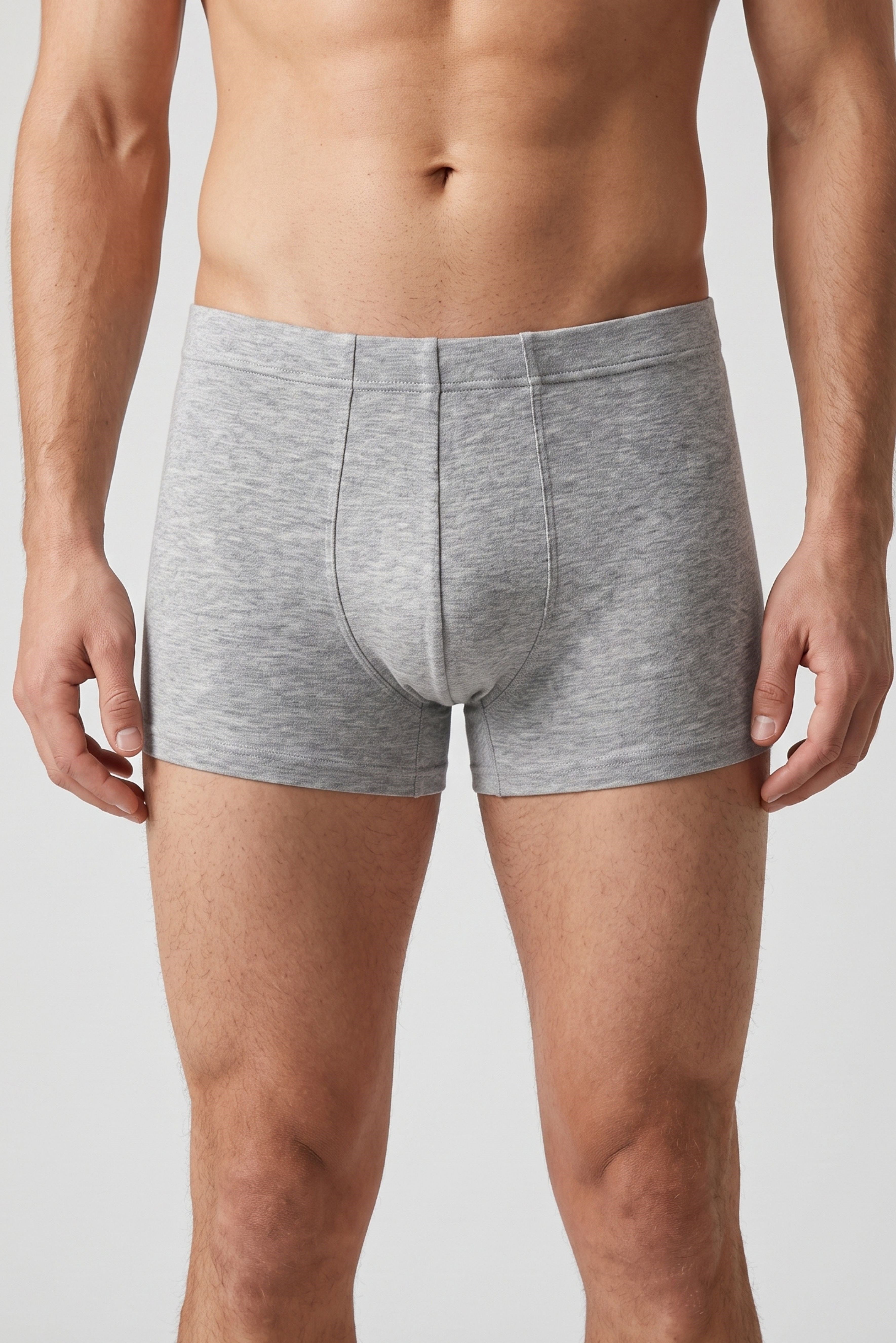 Erkek Gri Cotton Runner Boxer