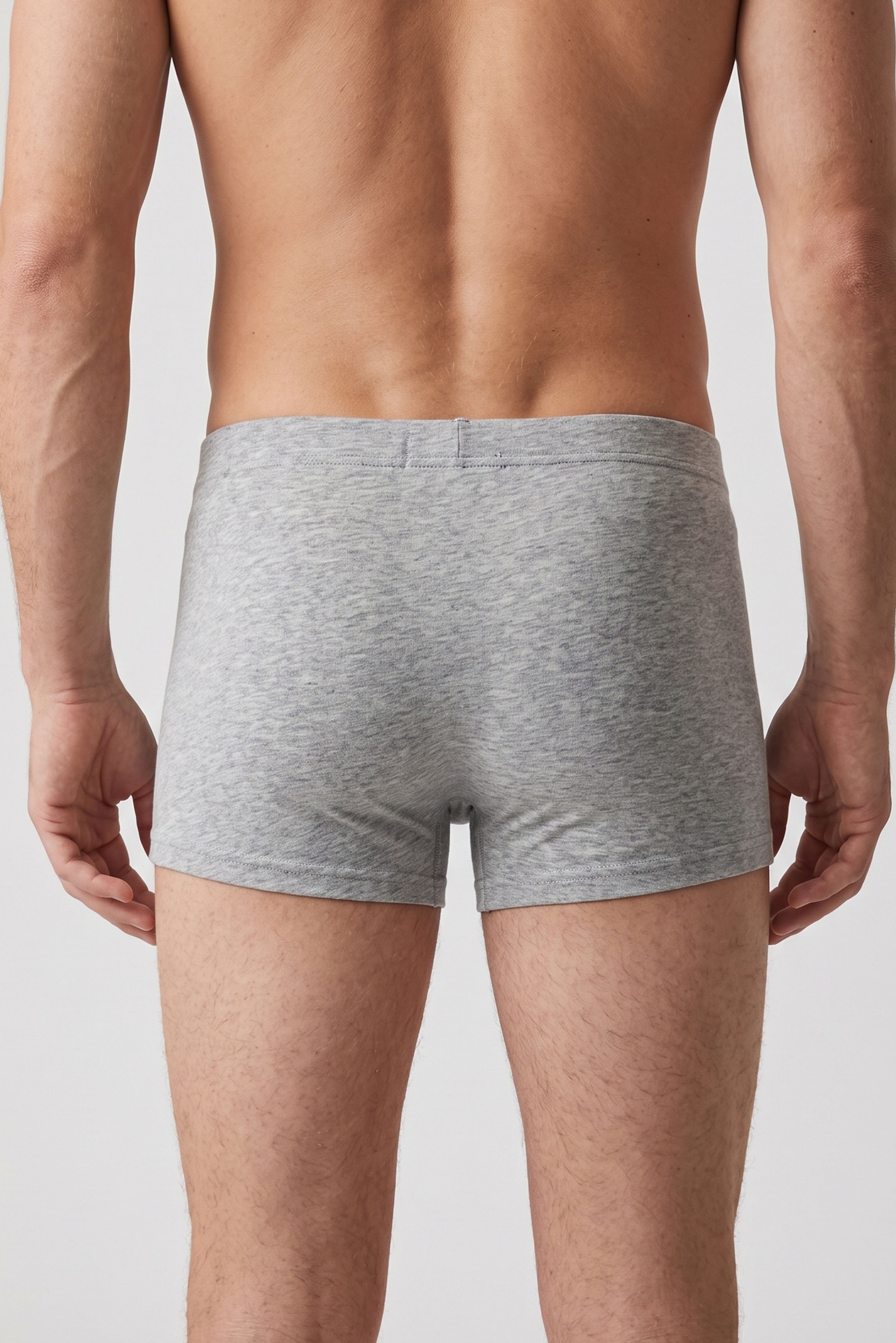 Erkek Gri Cotton Runner Boxer