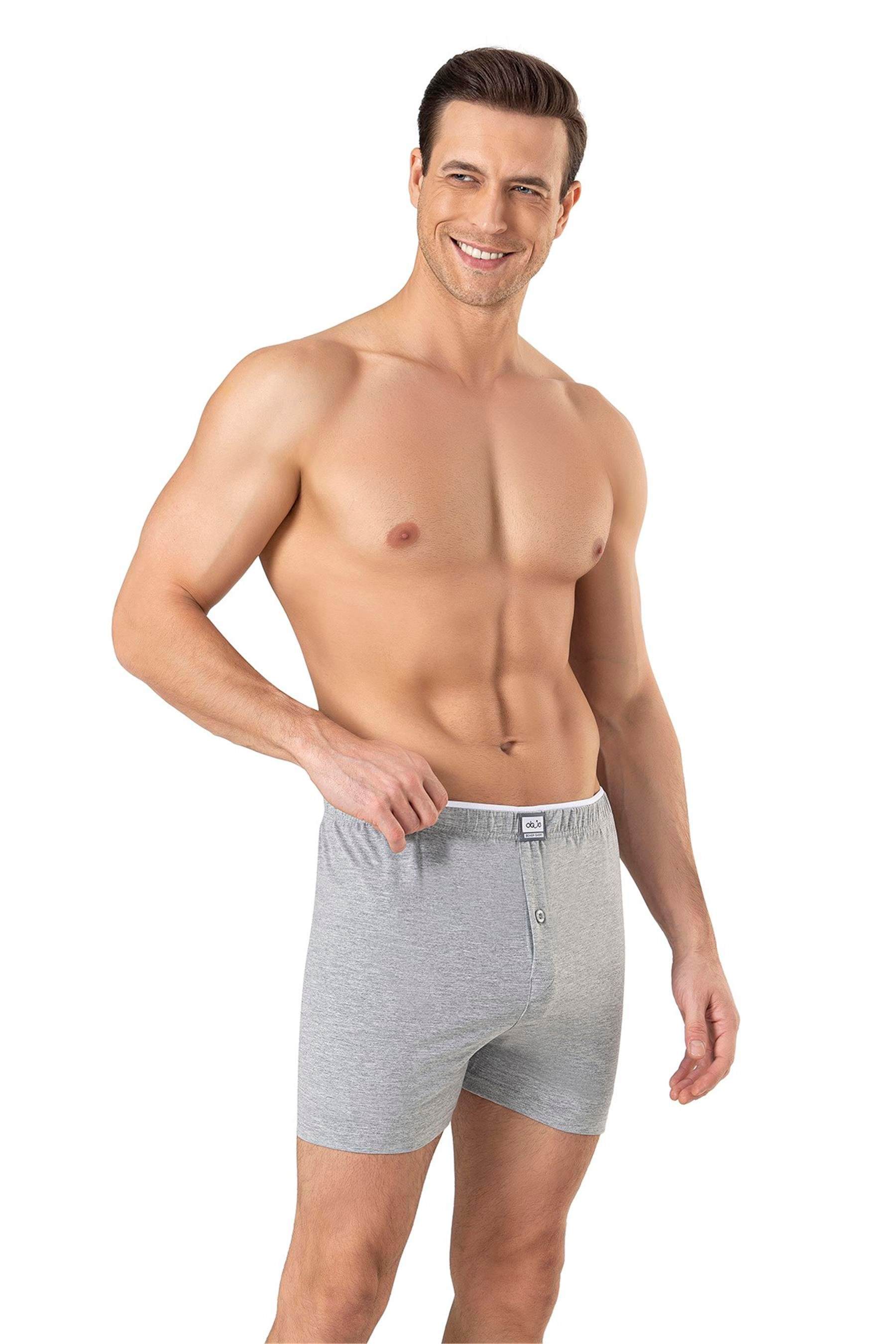 Erkek Gri Havlu Bel Boxer