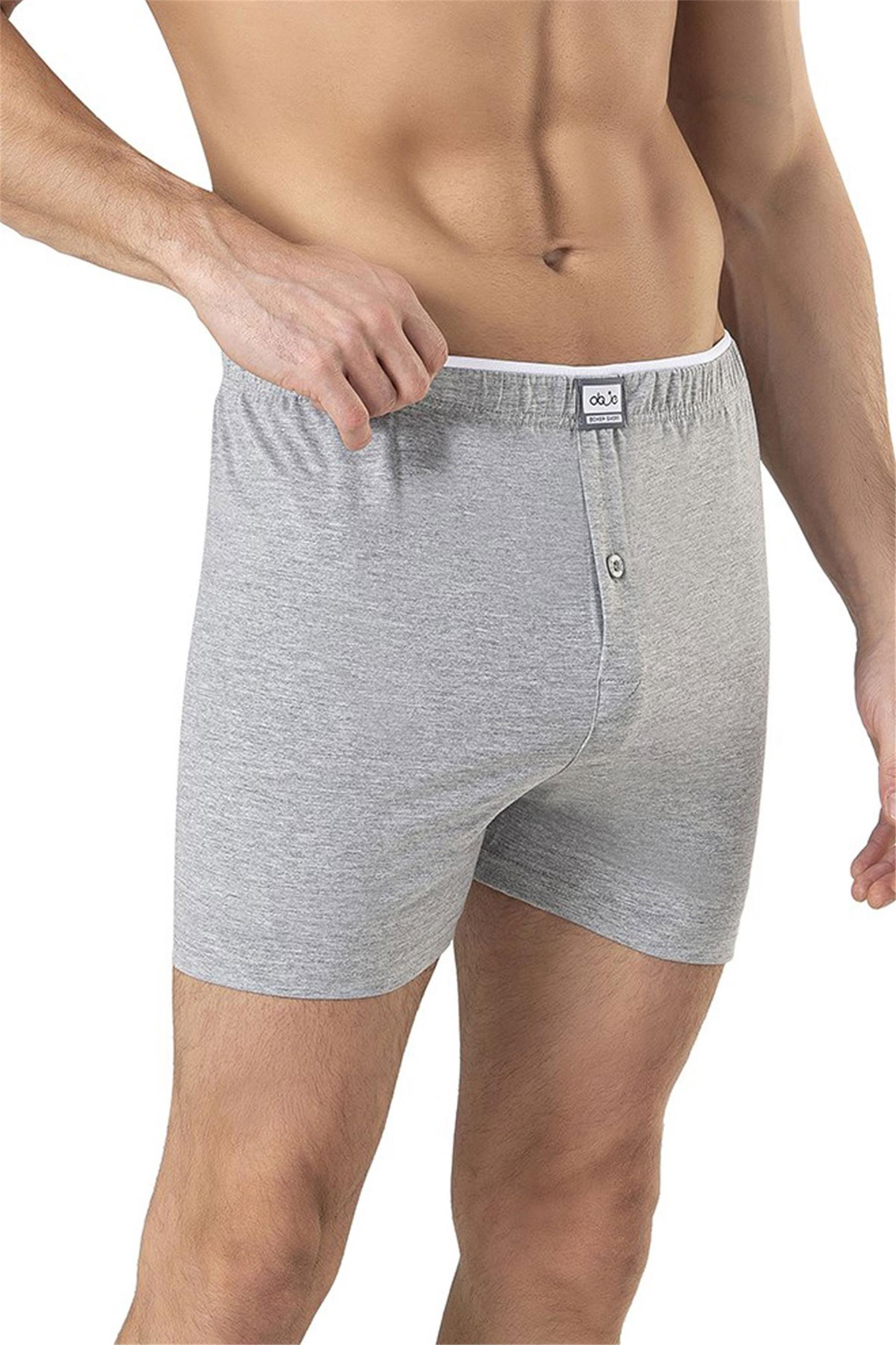 Erkek Gri Havlu Bel Boxer