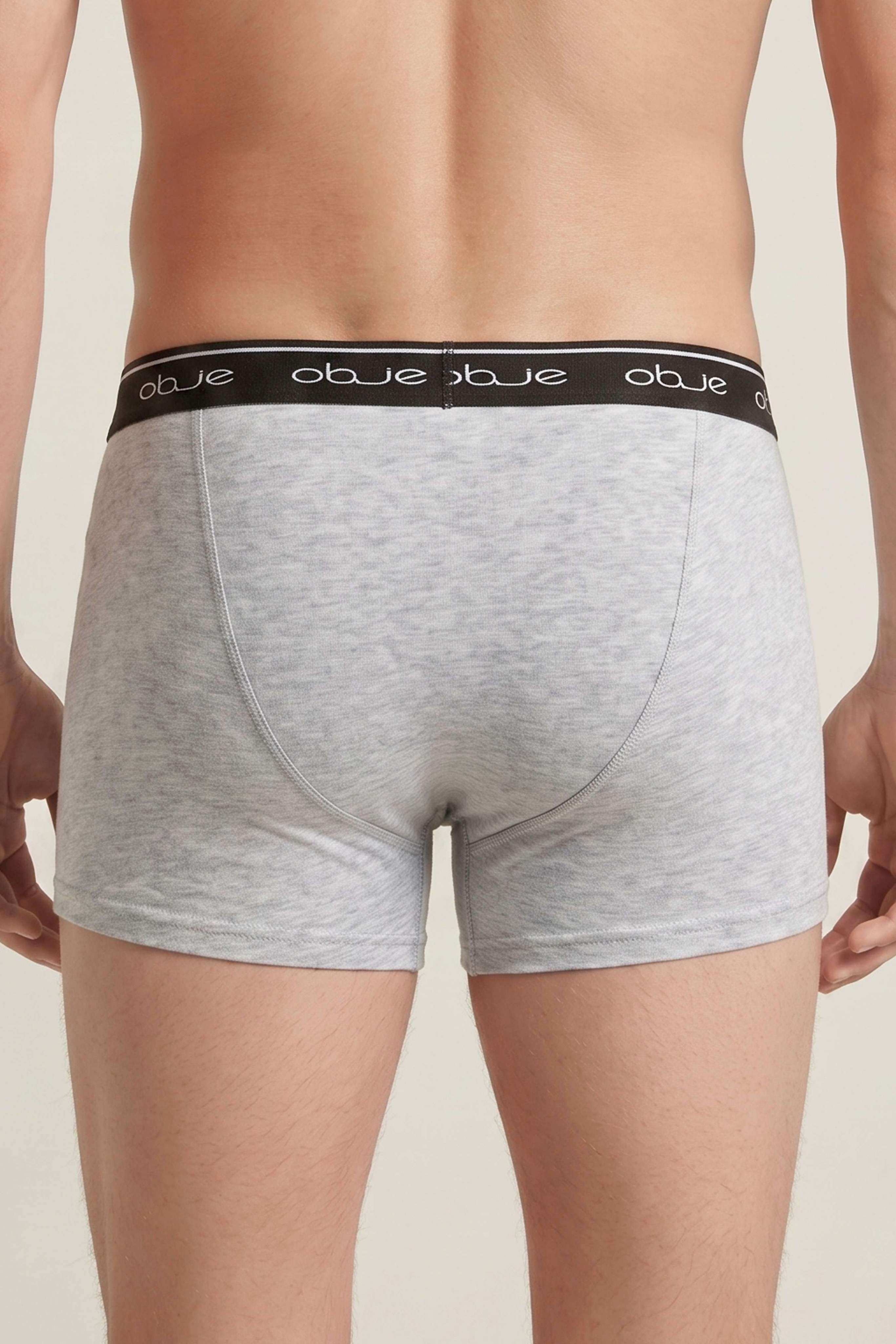 Erkek Gri Penye Modal Boxer
